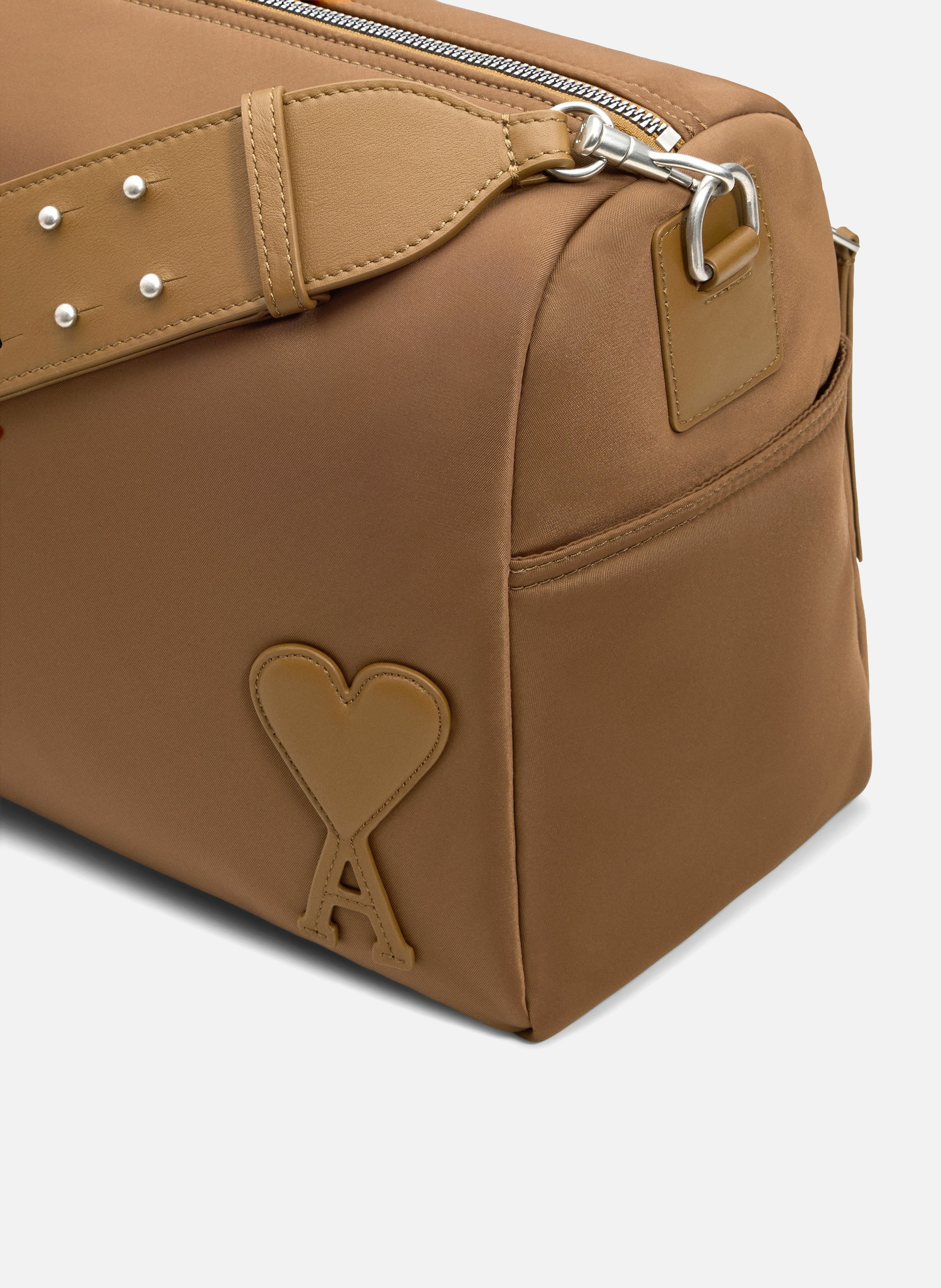 Sac Marcel Large En Nylon Ouatiné unisexe AMI PARIS Marron