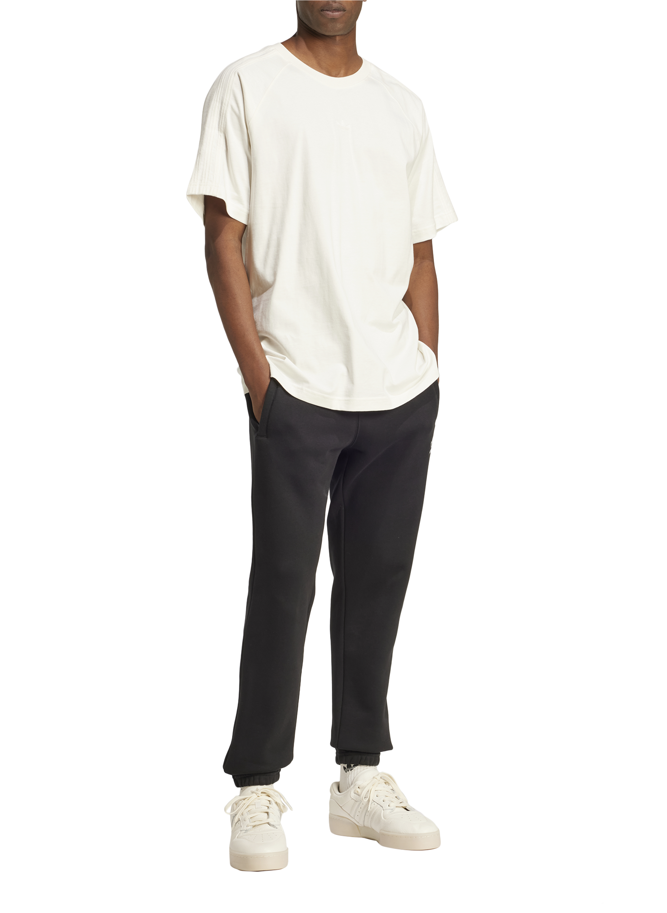 Premium Essentials cotton T-shirt ADIDAS White