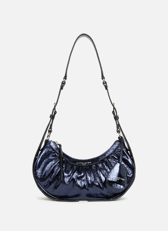 Petit sac demi lune - rétro glam Bleu by LANCASTER LANCASTER Petit sac demi lune - rétro glam Bleu