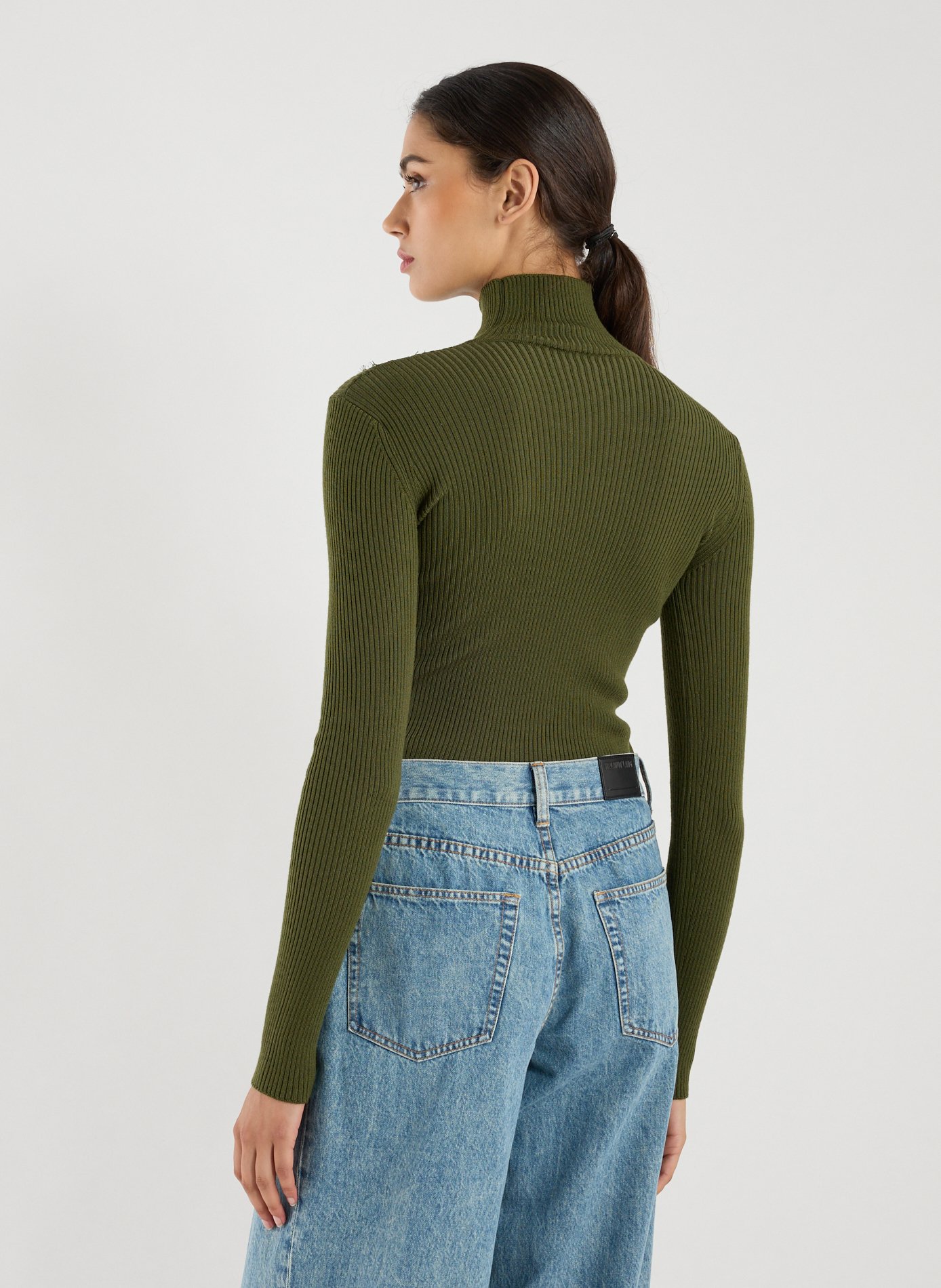 Col roulé  BLUMARINE Vert