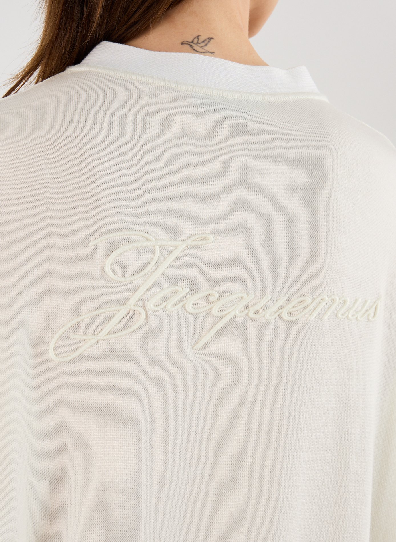 Cardigan cintré en laine JACQUEMUS Beige