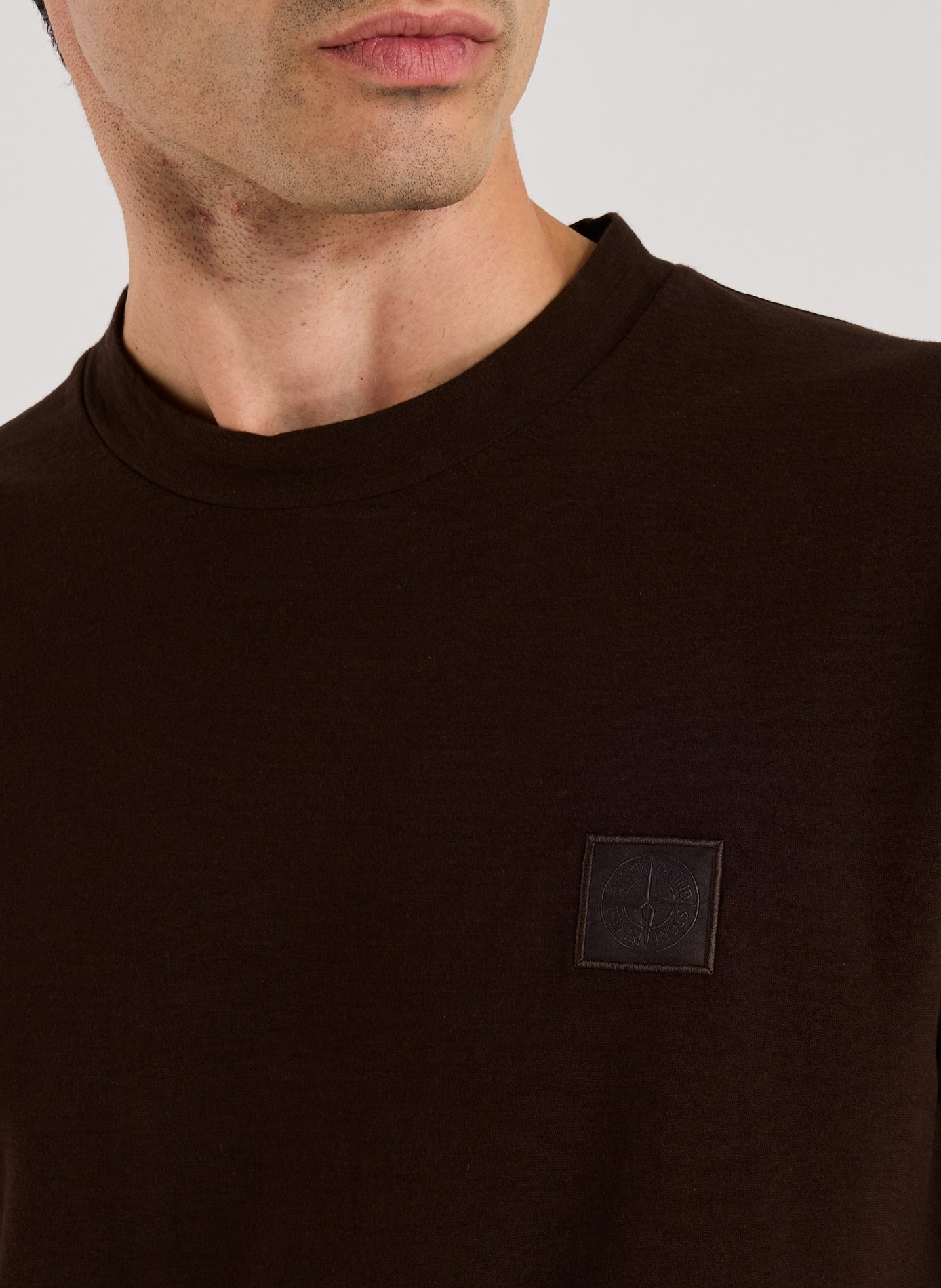 T-shirt en coton - Collection Ghost STONE ISLAND Marron