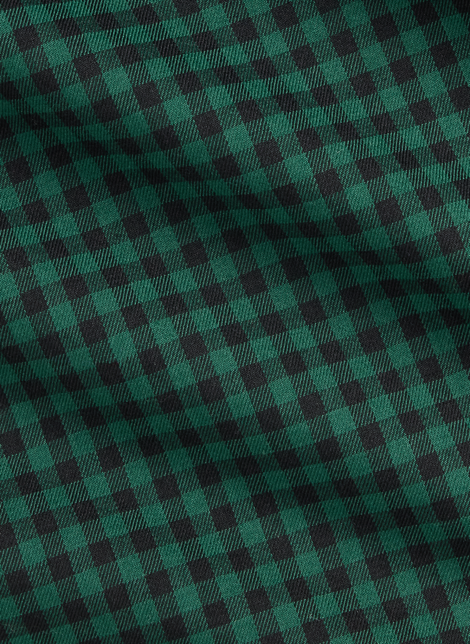 Chemise col américain à carreaux en coton POLO RALPH LAUREN Vert