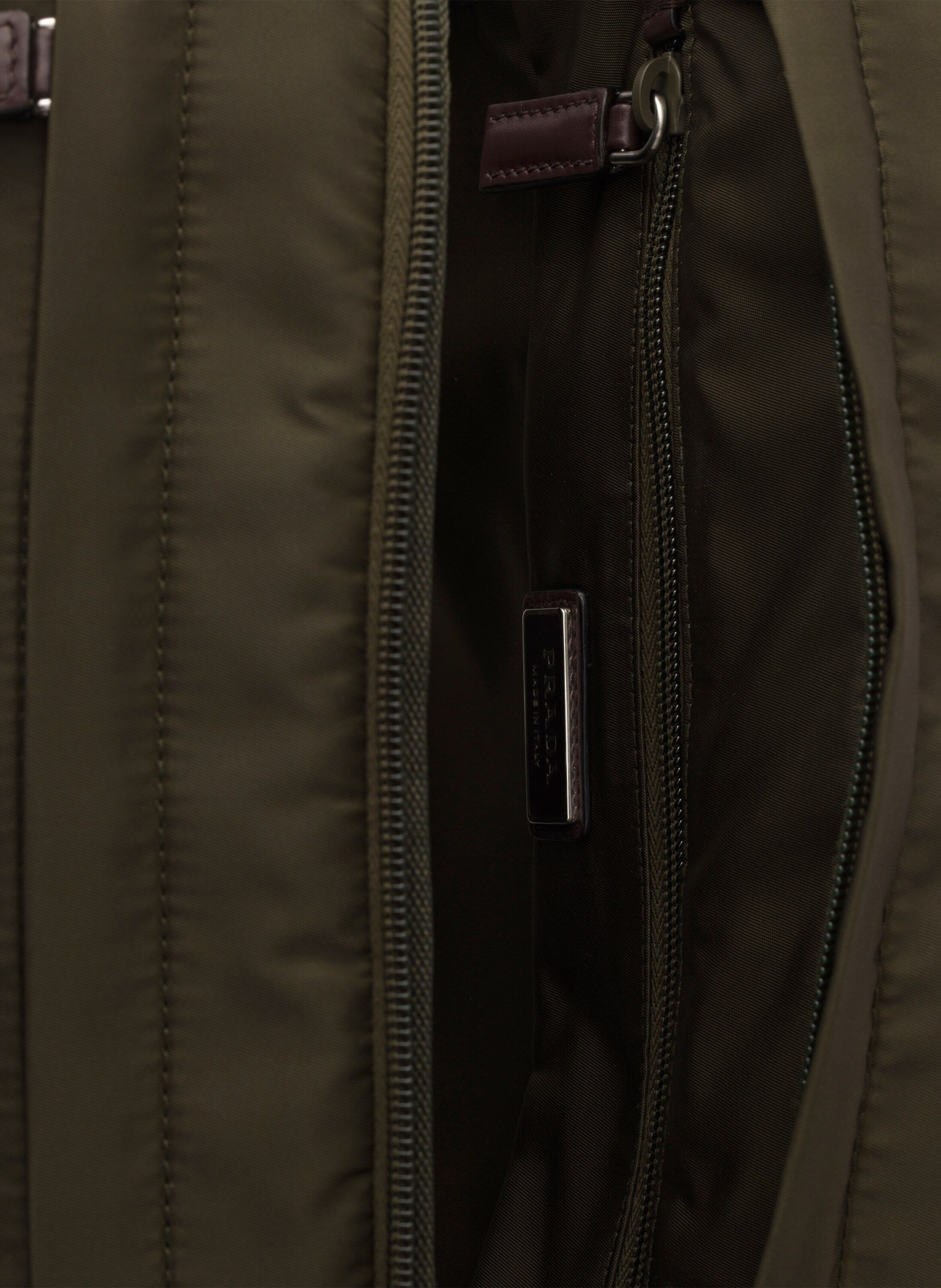 Sac à dos prada speedrock en re-nylon et cuir PRADA Vert