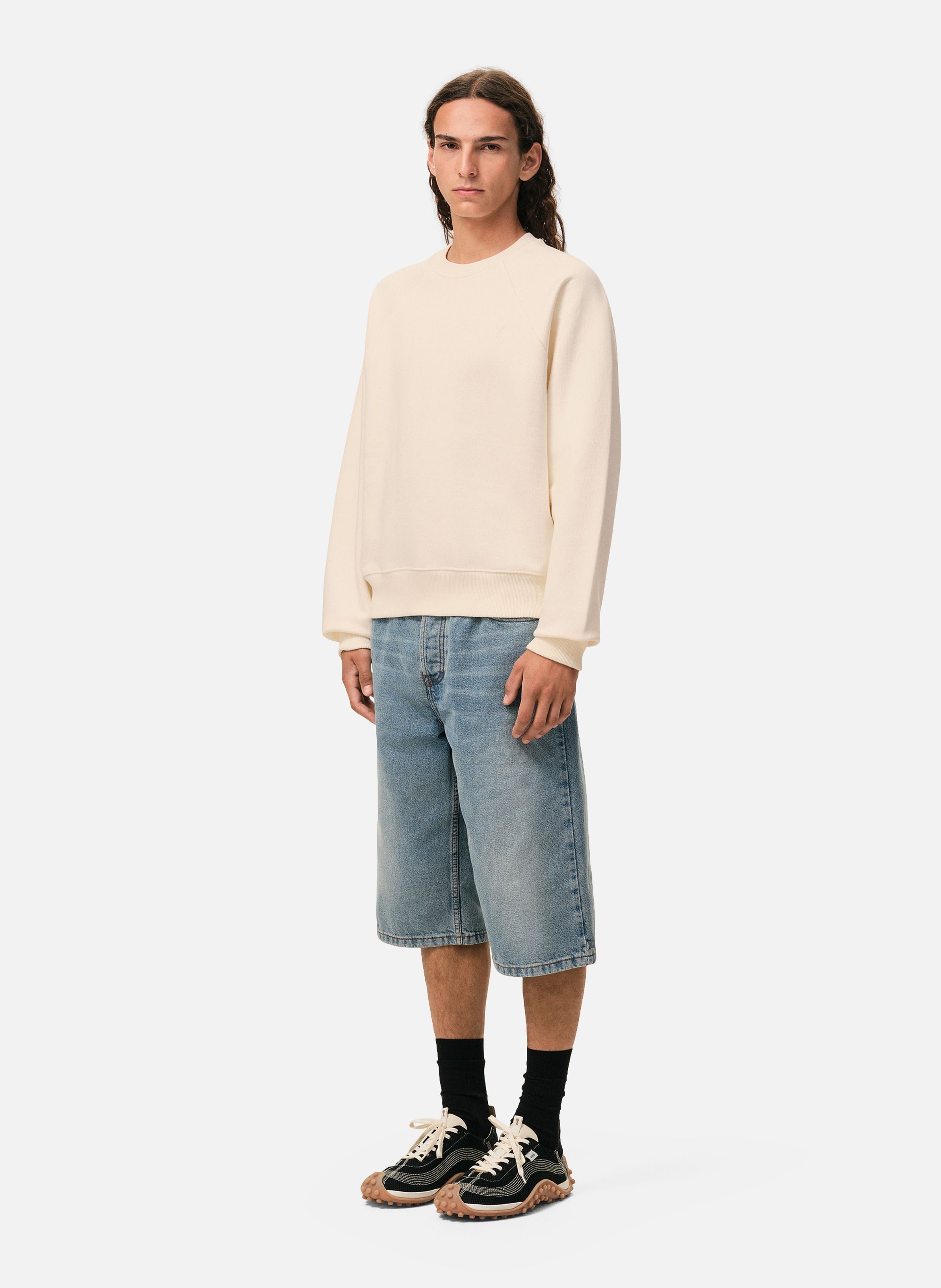 Sweatshirt Ami De Coeur En Coton unisexe AMI PARIS Blanc