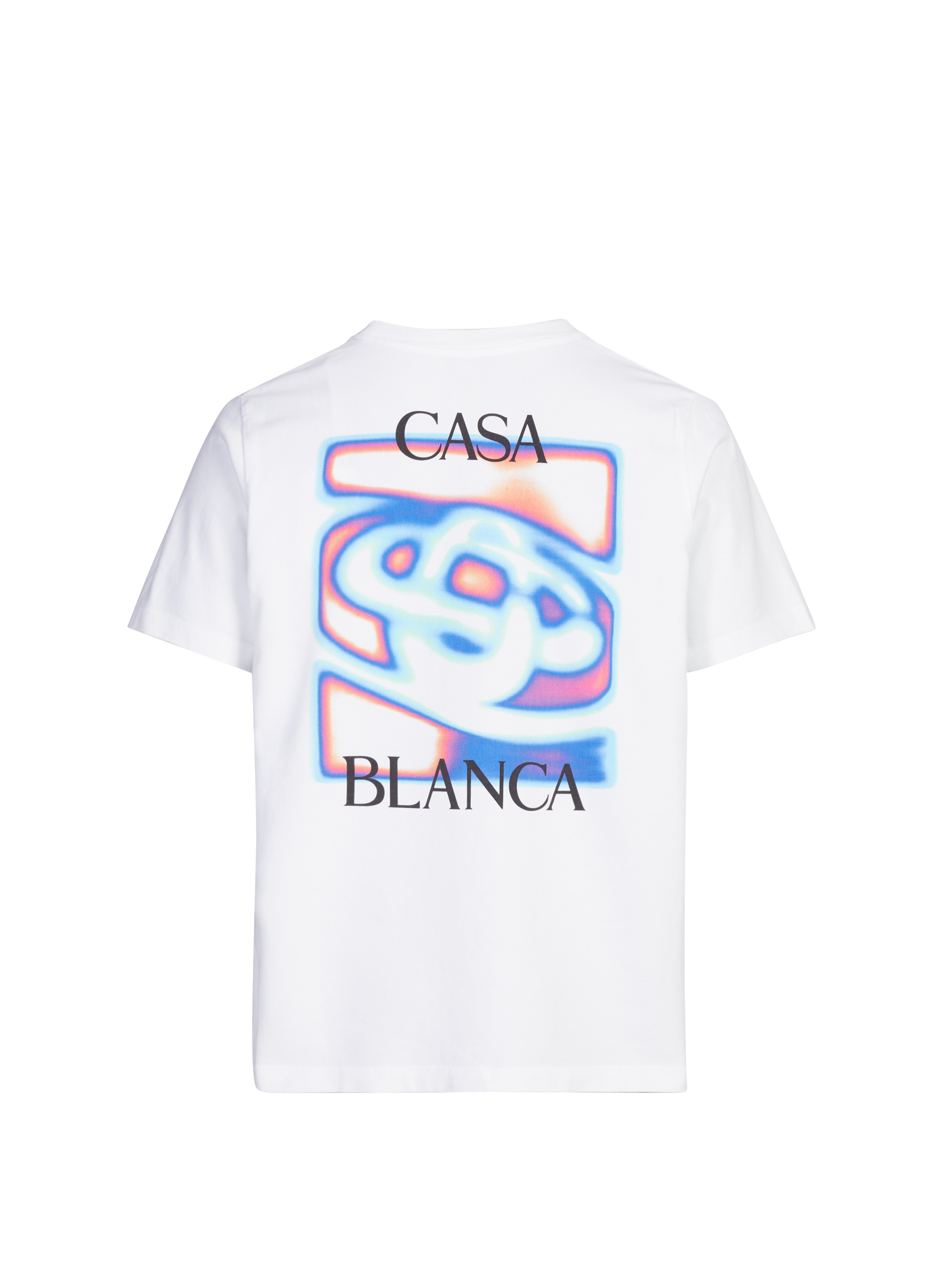 T-shirt imprimé à col rond en coton CASABLANCA PARIS Blanc