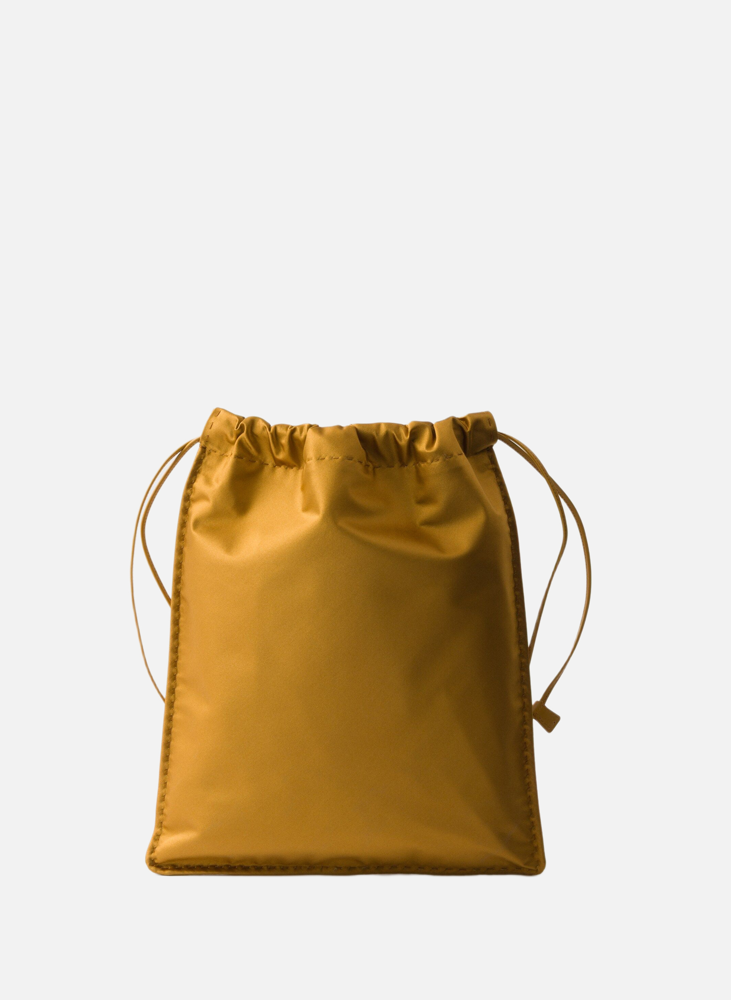 Pochette prada wish en duchesse de soie PRADA Marron