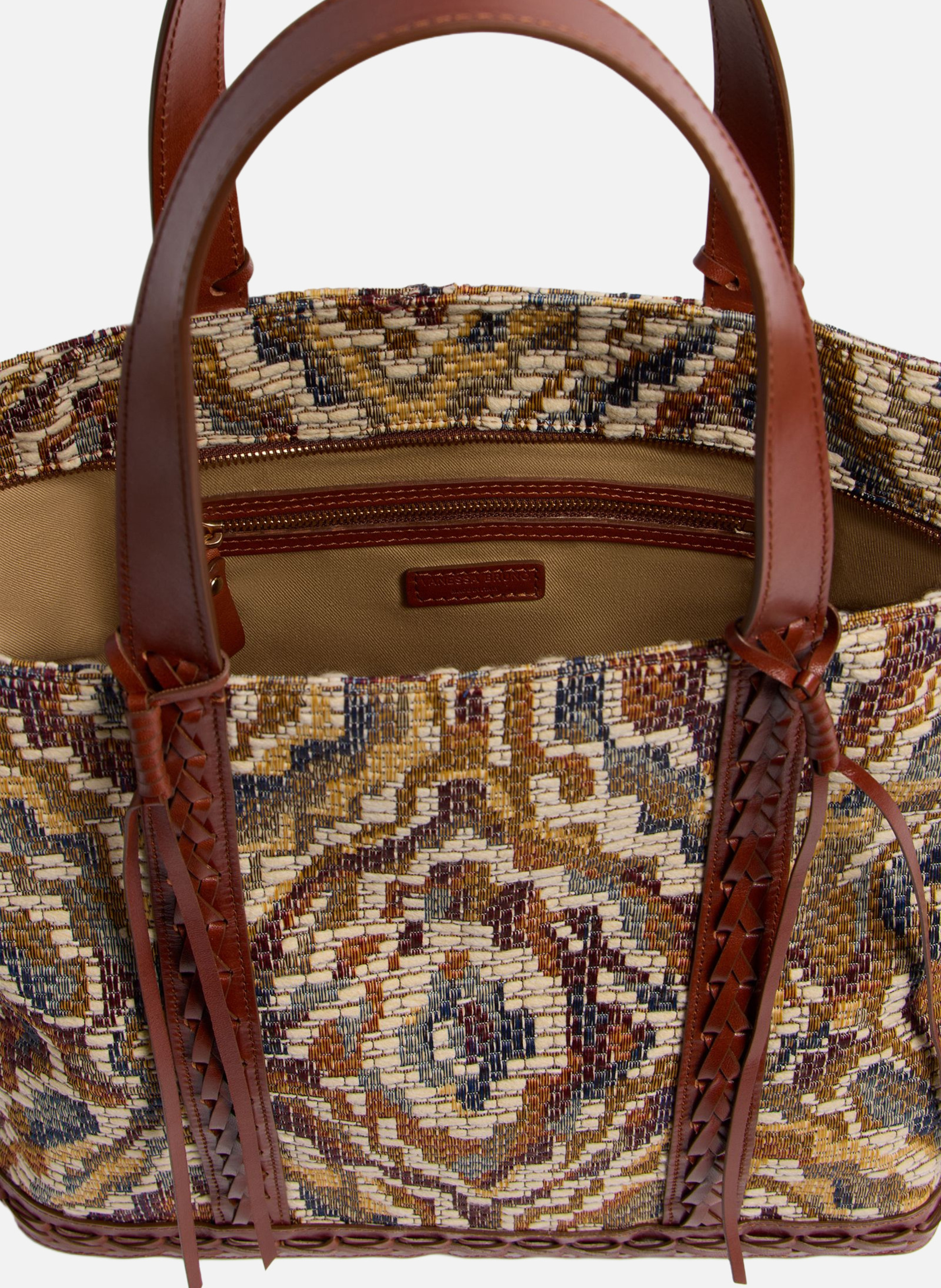 Cabas l en jacquard VANESSA BRUNO Multicolore