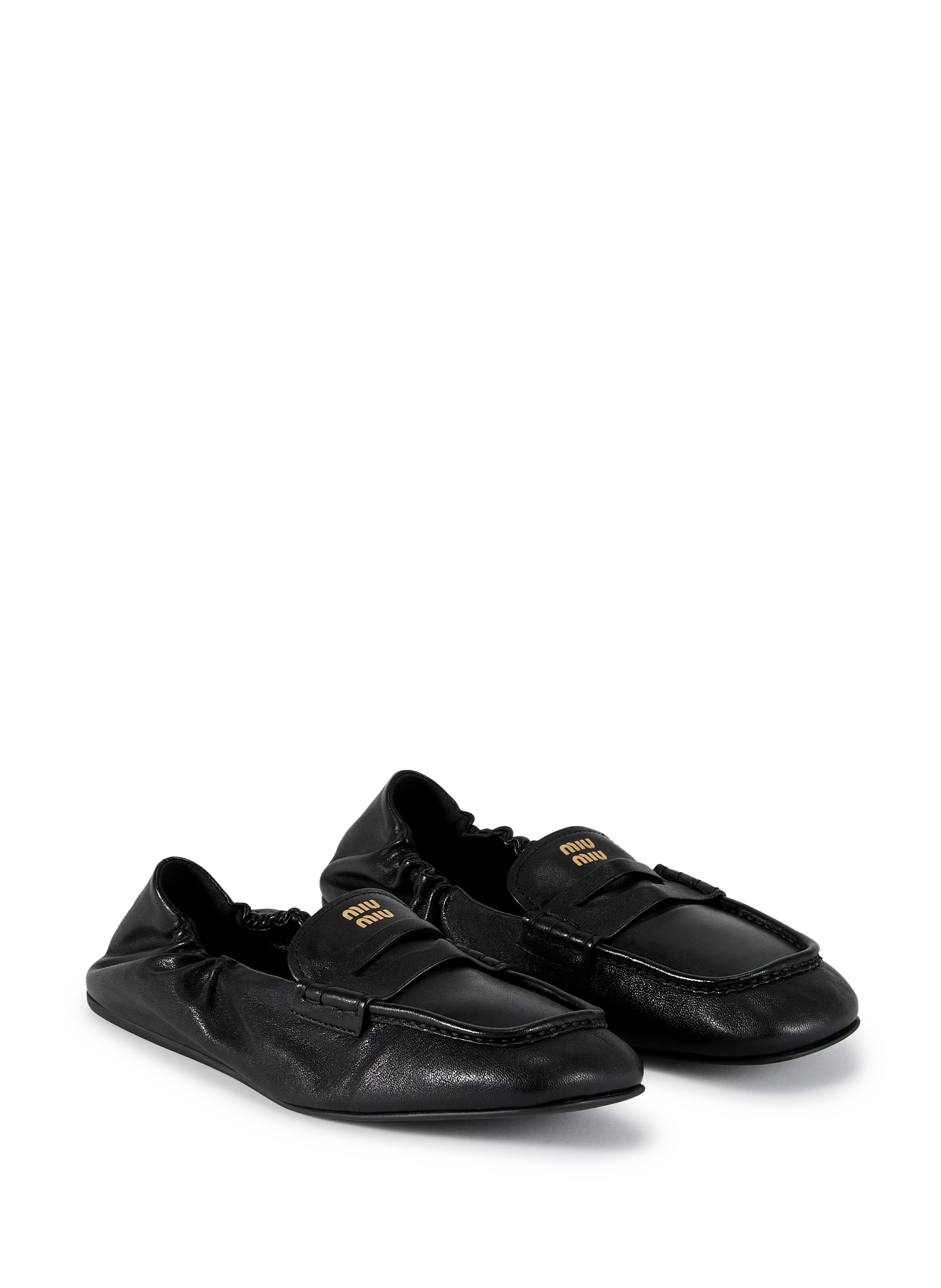 Suede loafers MIU MIU Black