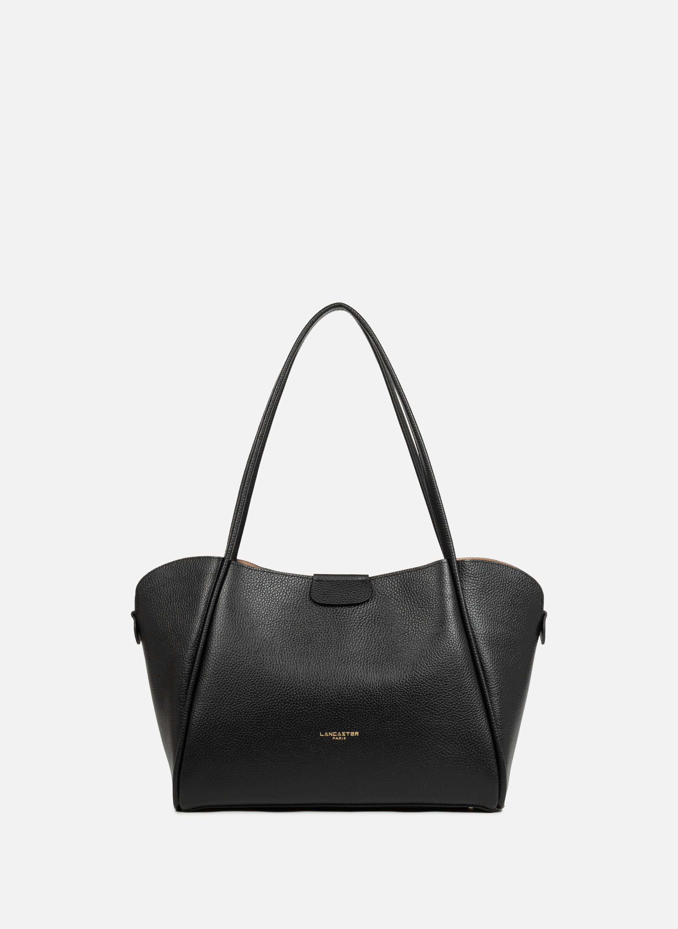 Très grand sac cabas épaule - ida double LANCASTER Noir