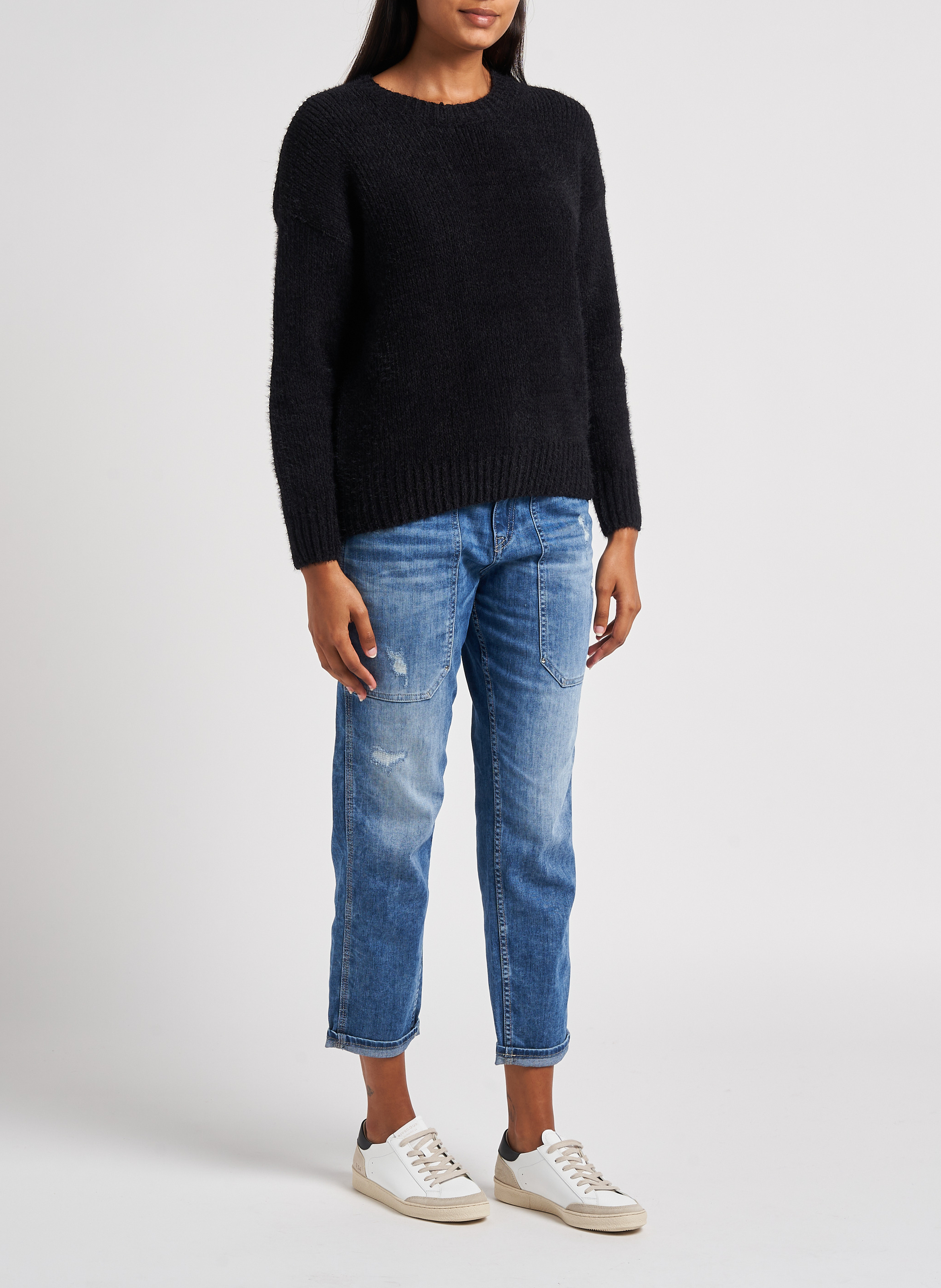 Baskets basses en cuir n°14 RIVECOUR Multicolore