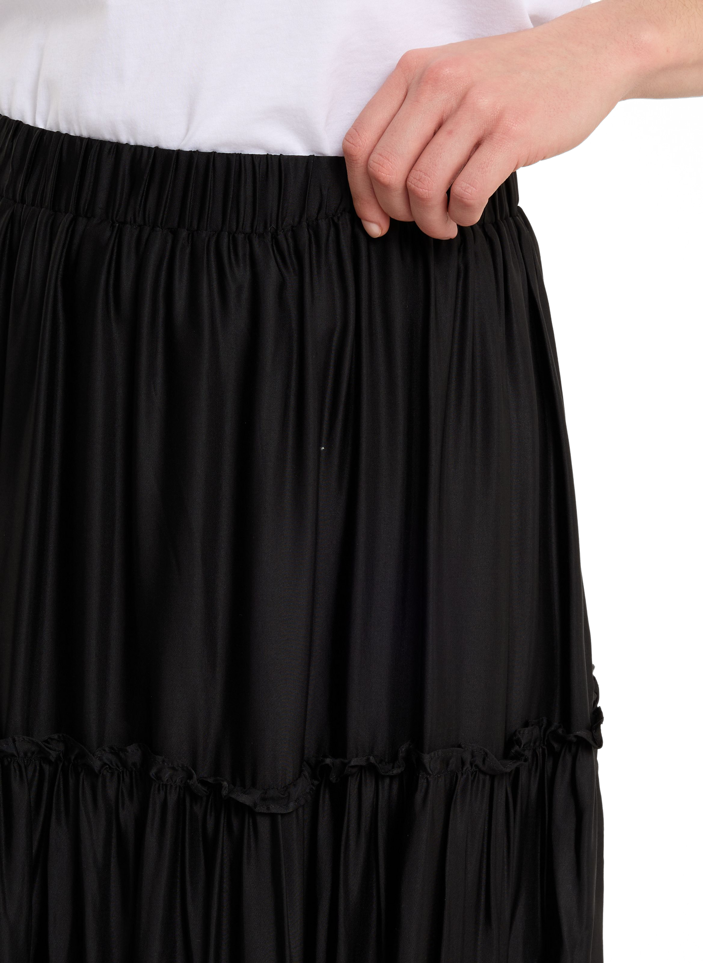 Jupe plissée à volants Aflou SAISON 1865 Noir
