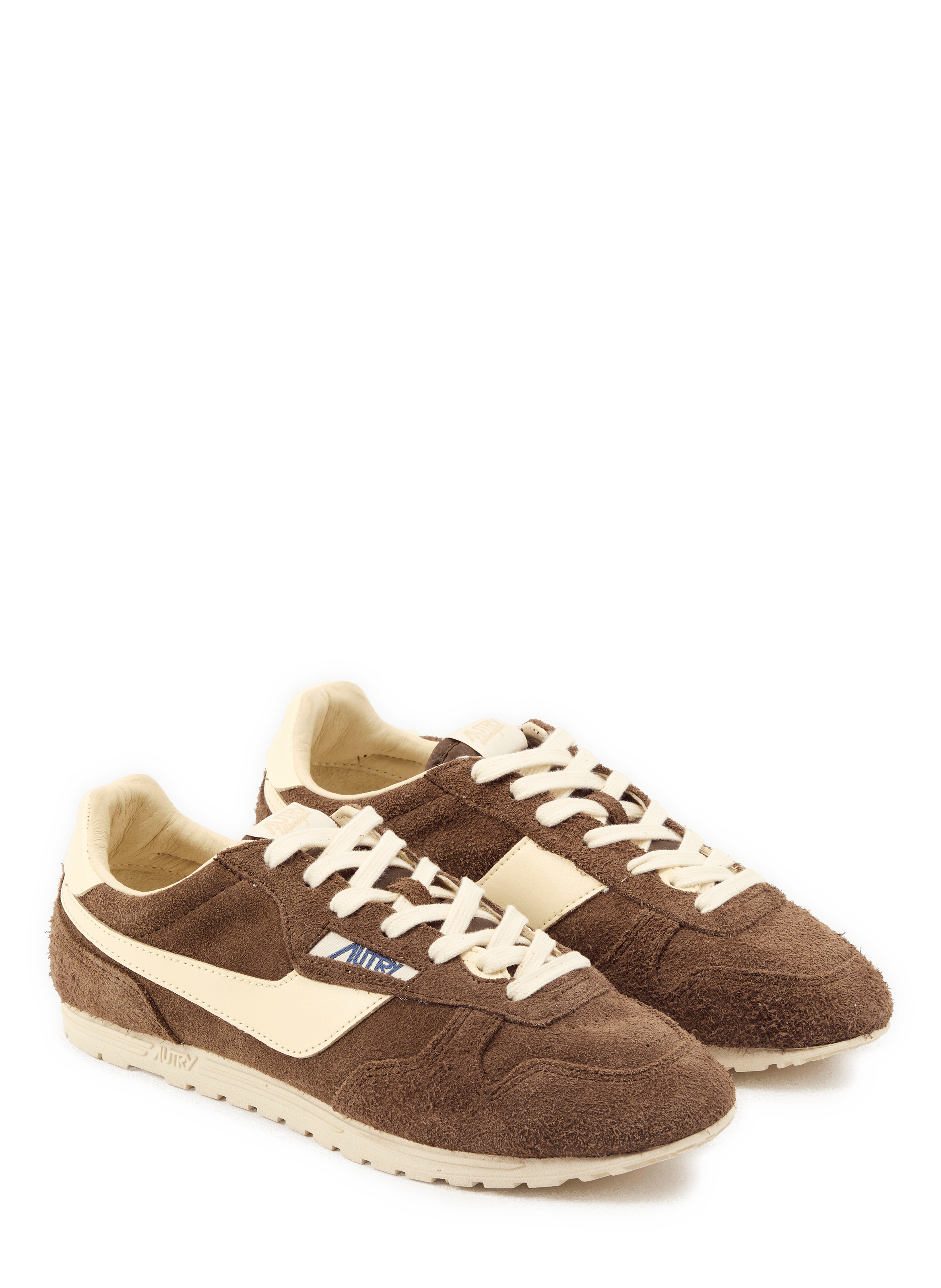 Low-top Windspin sneakers in cow leather AUTRY Brown