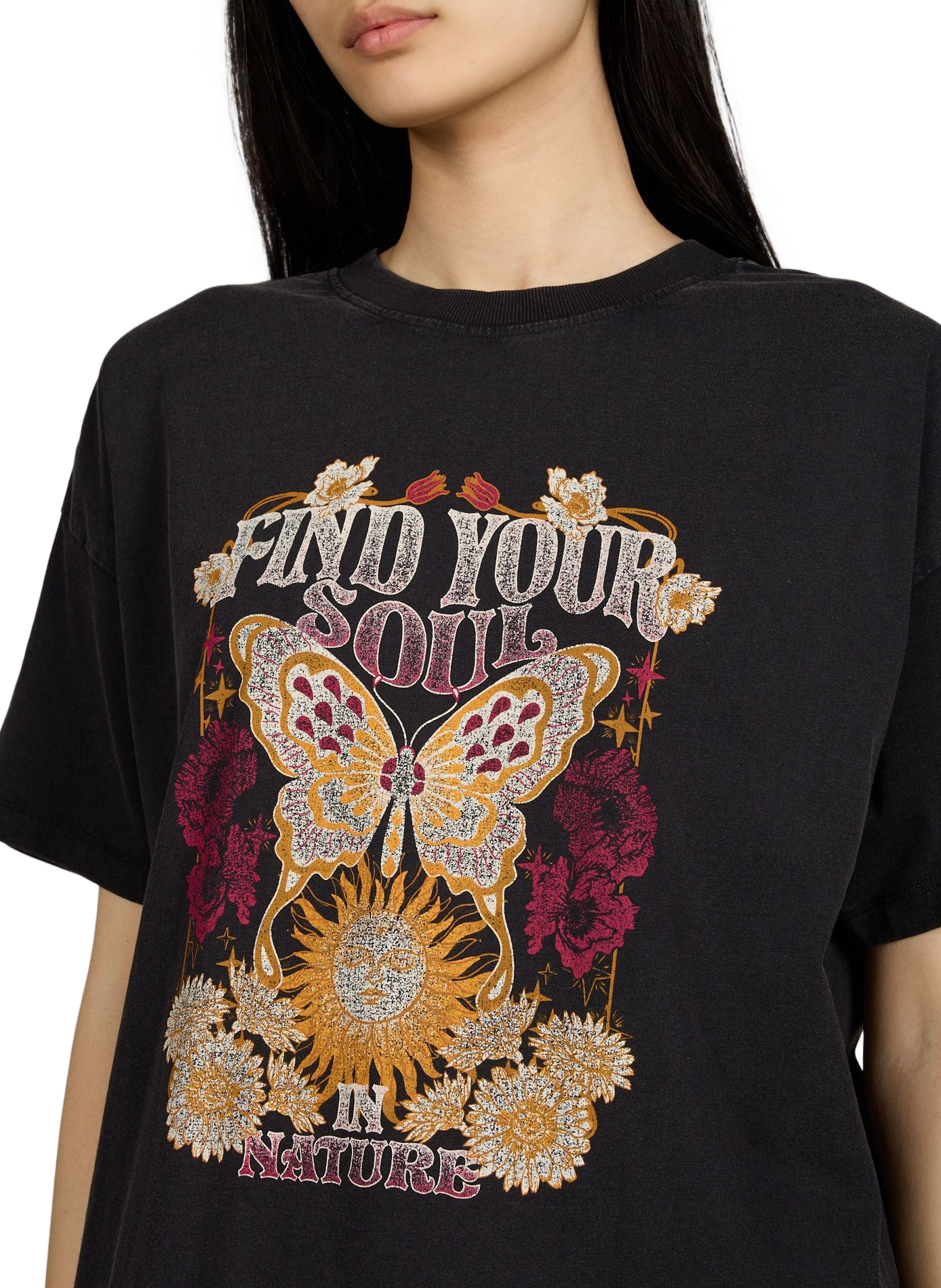 T-shirt Vibliss en coton VILA Noir