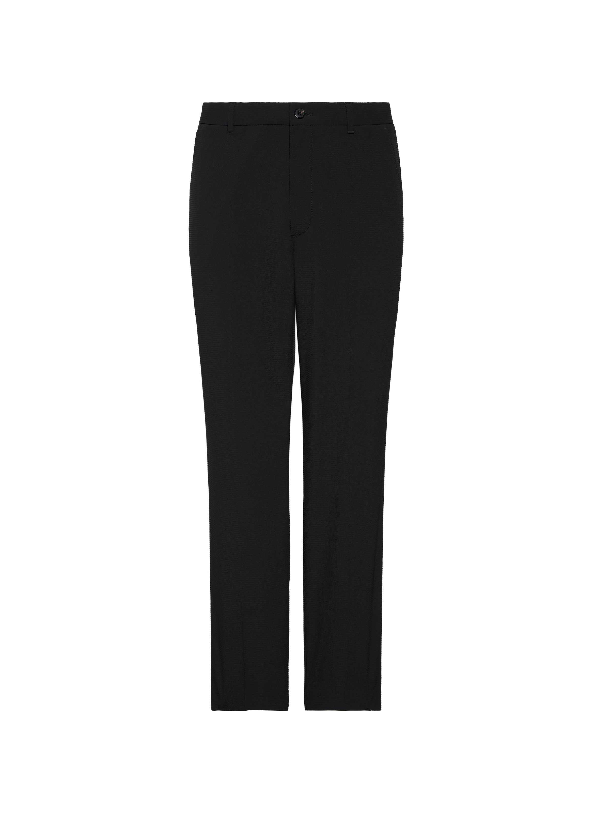 Gerade Hose aus Seersucker-Gewebe CALVIN KLEIN Schwarz