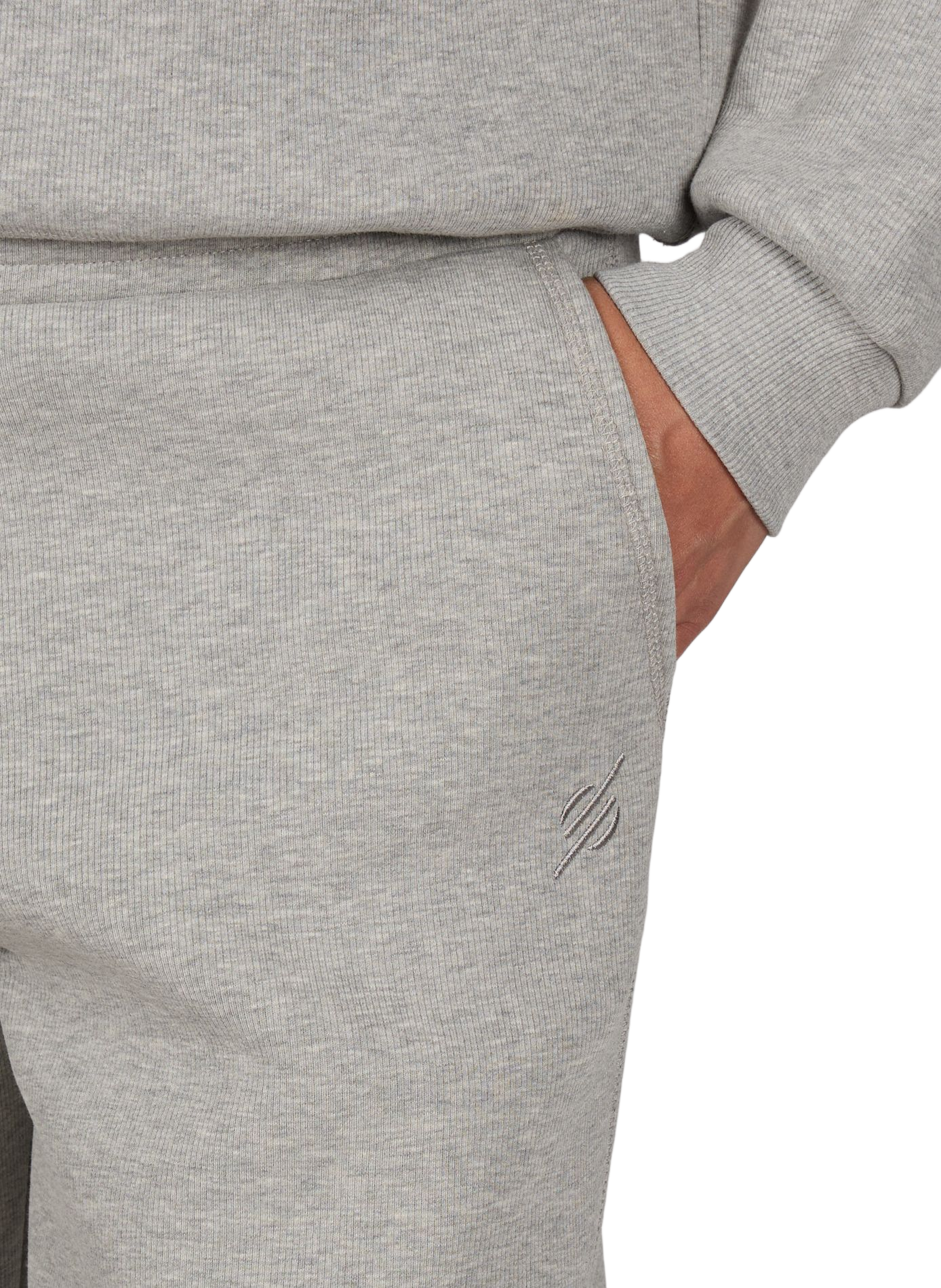 Jogging pants with embroidered logo in blended cotton DAILY PAPER Grey