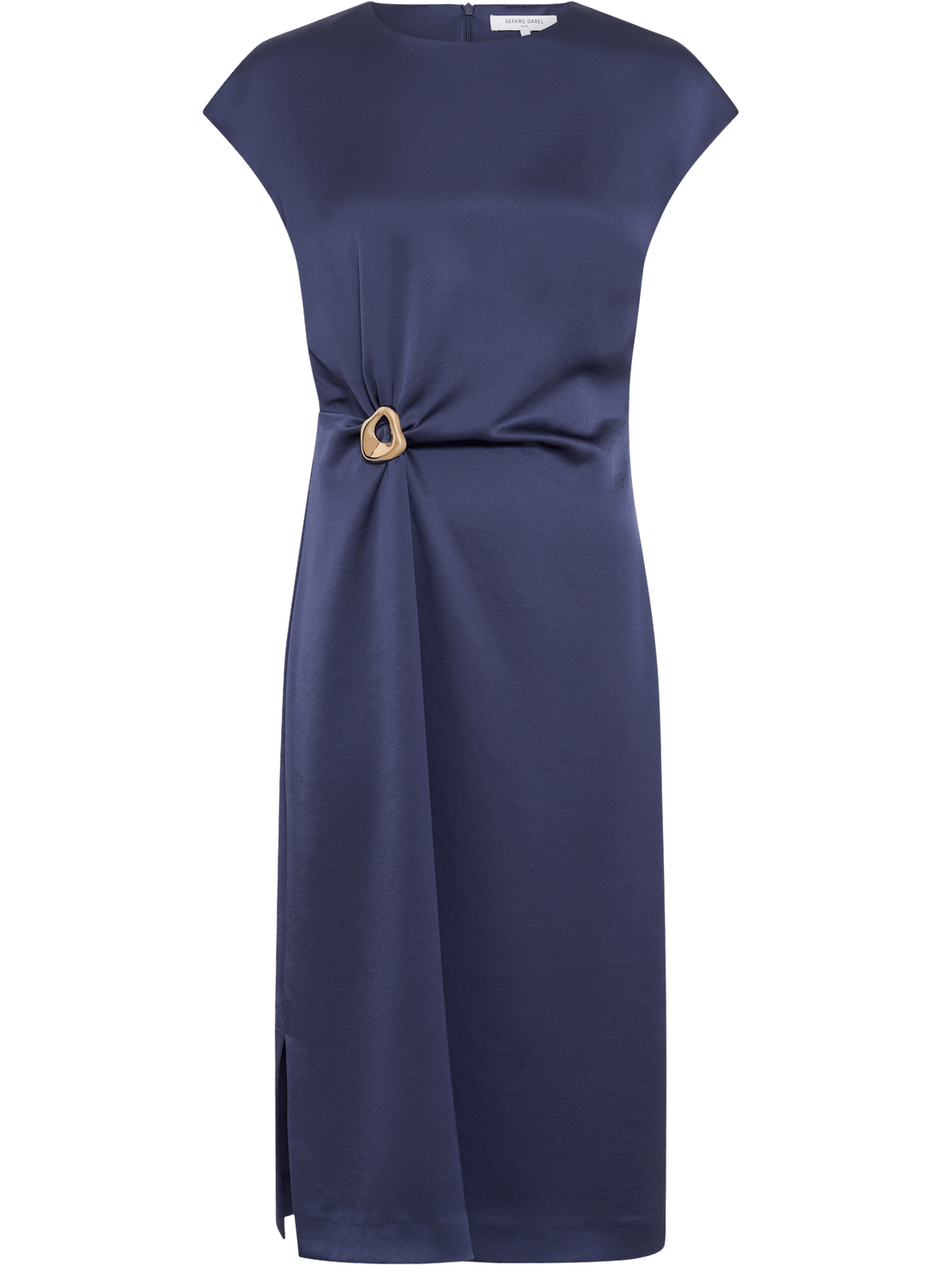 Robe satinée drapée - rialya GERARD DAREL Bleu