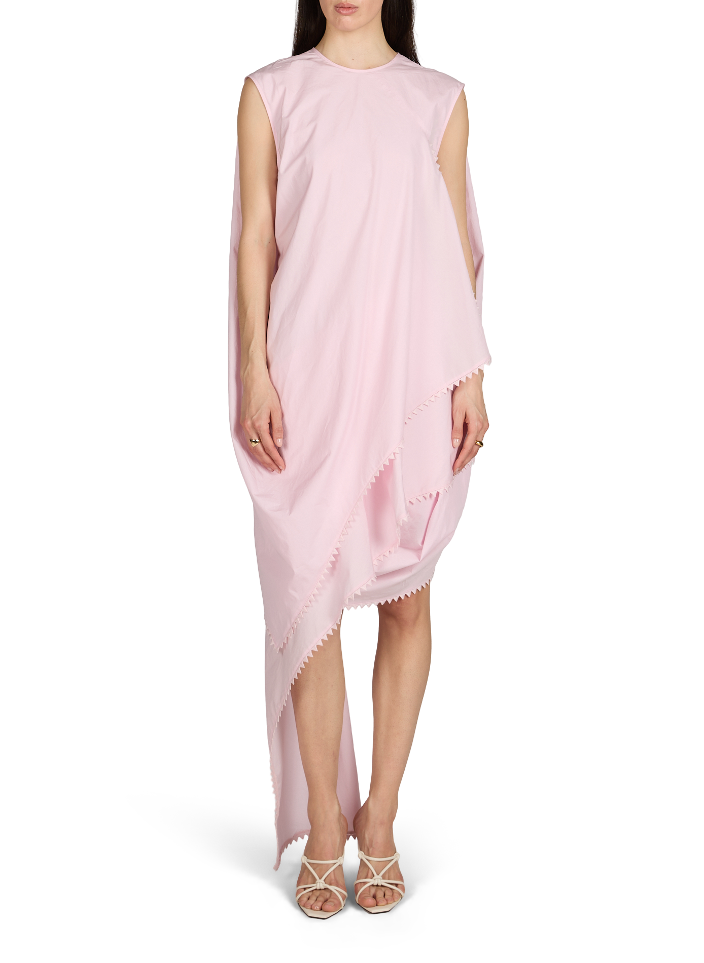 La robe Traversin courte en coton JACQUEMUS Rose