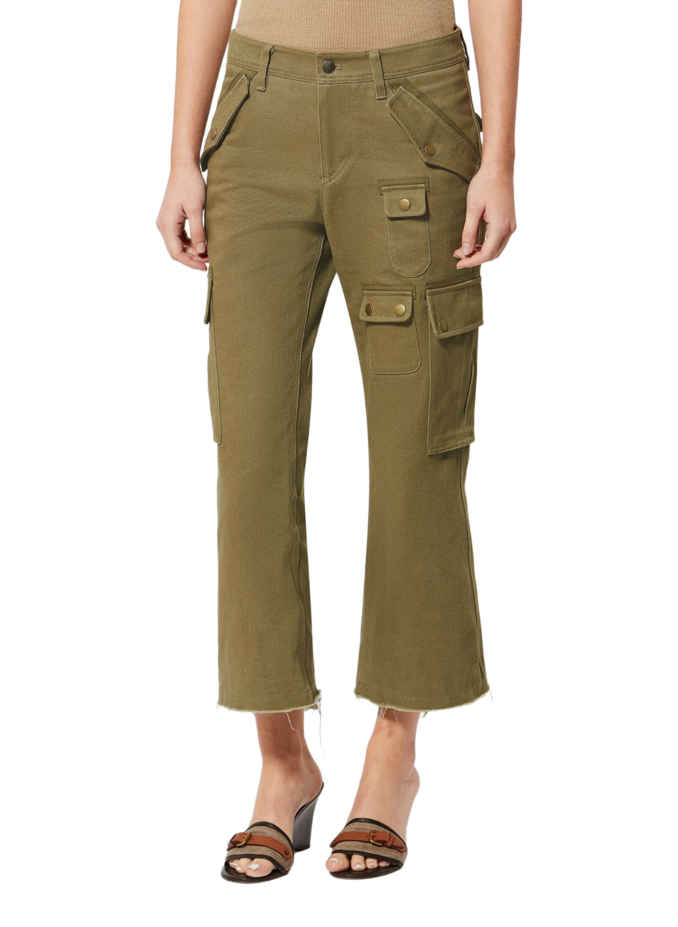 Josine short cargo pants in cotton ISABEL MARANT Khaki