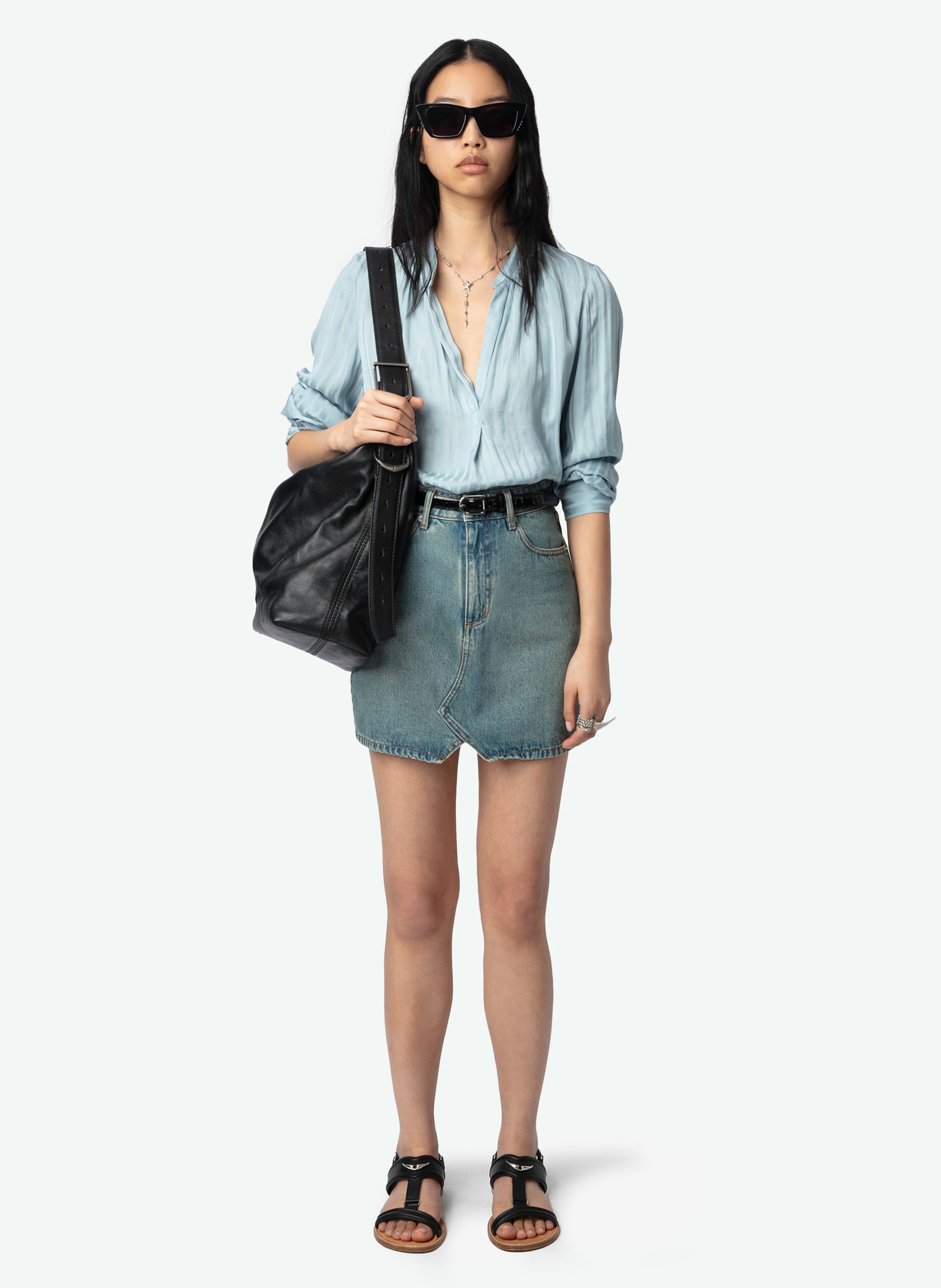 Top à encolure v tink ZADIG&VOLTAIRE Bleu