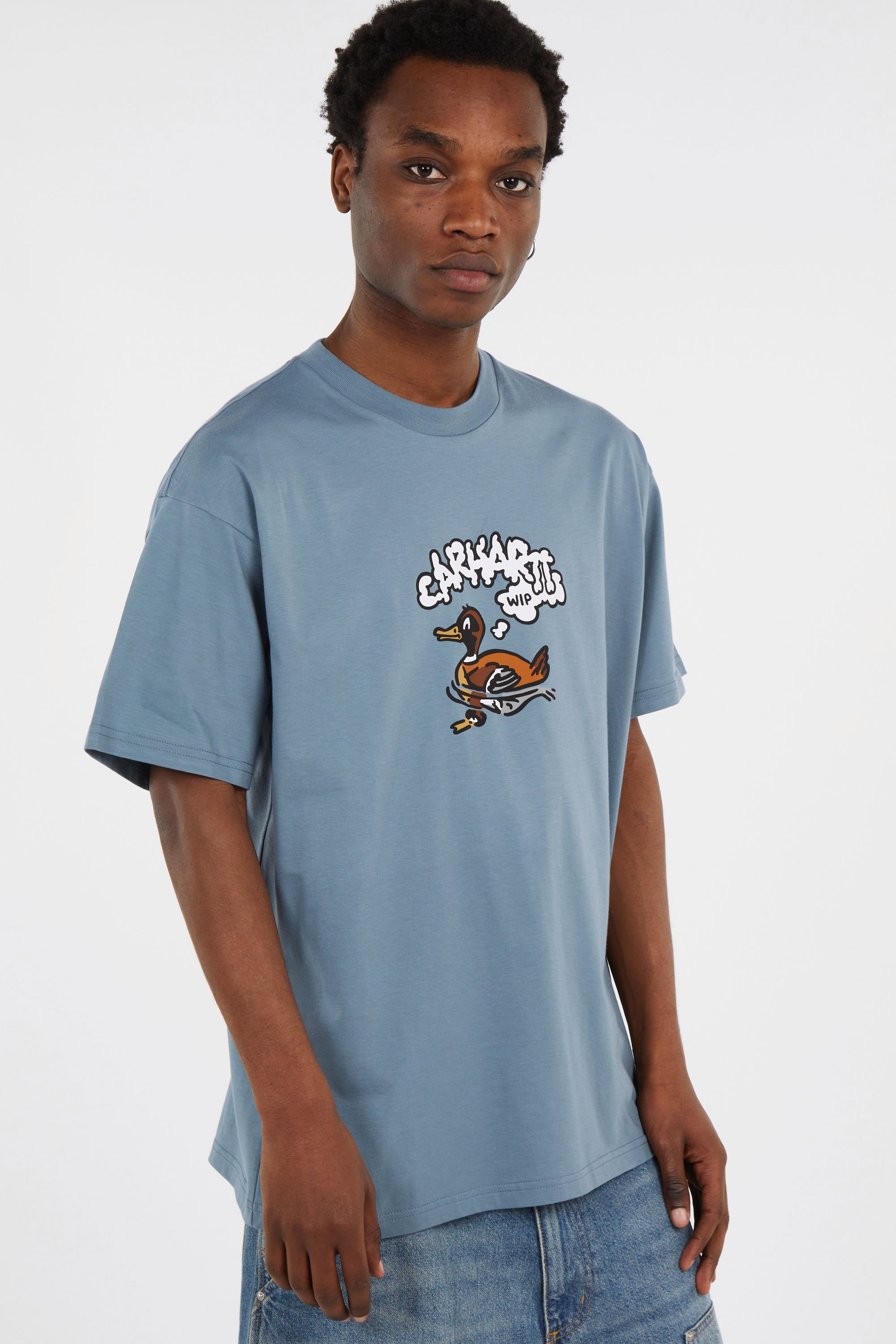 T-shirt s/s duck duck t-shirt CARHARTT WIP Bleu