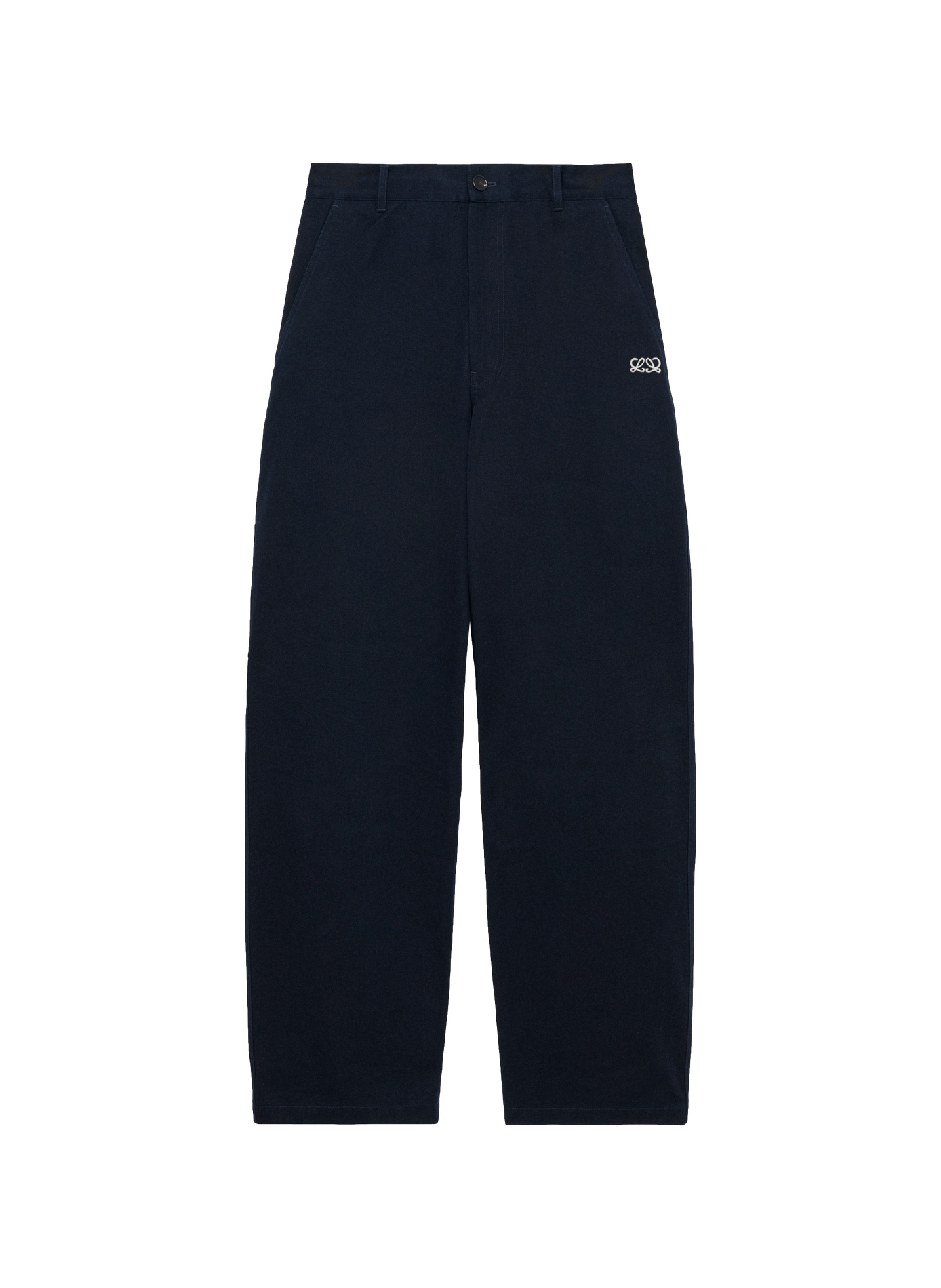 Cotton twill trousers LOEWE Blue