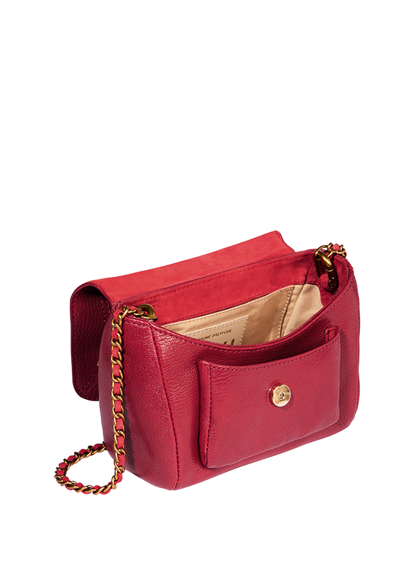 Sac Lulu S en cuir de chèvre JÉRÔME DREYFUSS Rouge