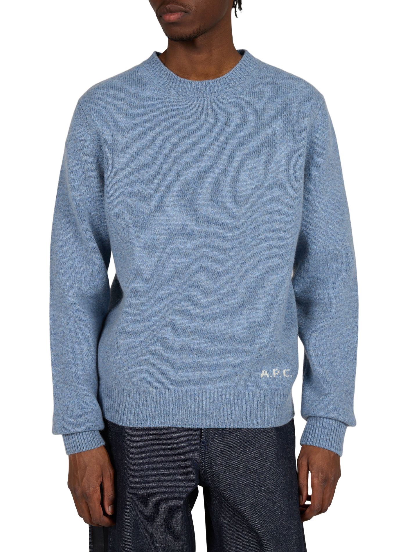 Straight wool jumper A.P.C. Blue