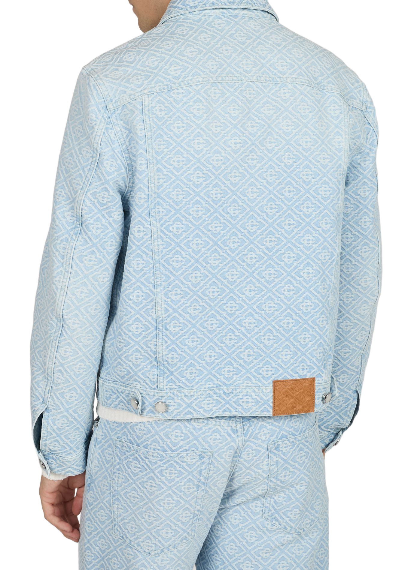 Oversized cotton denim jacket CASABLANCA PARIS Blue