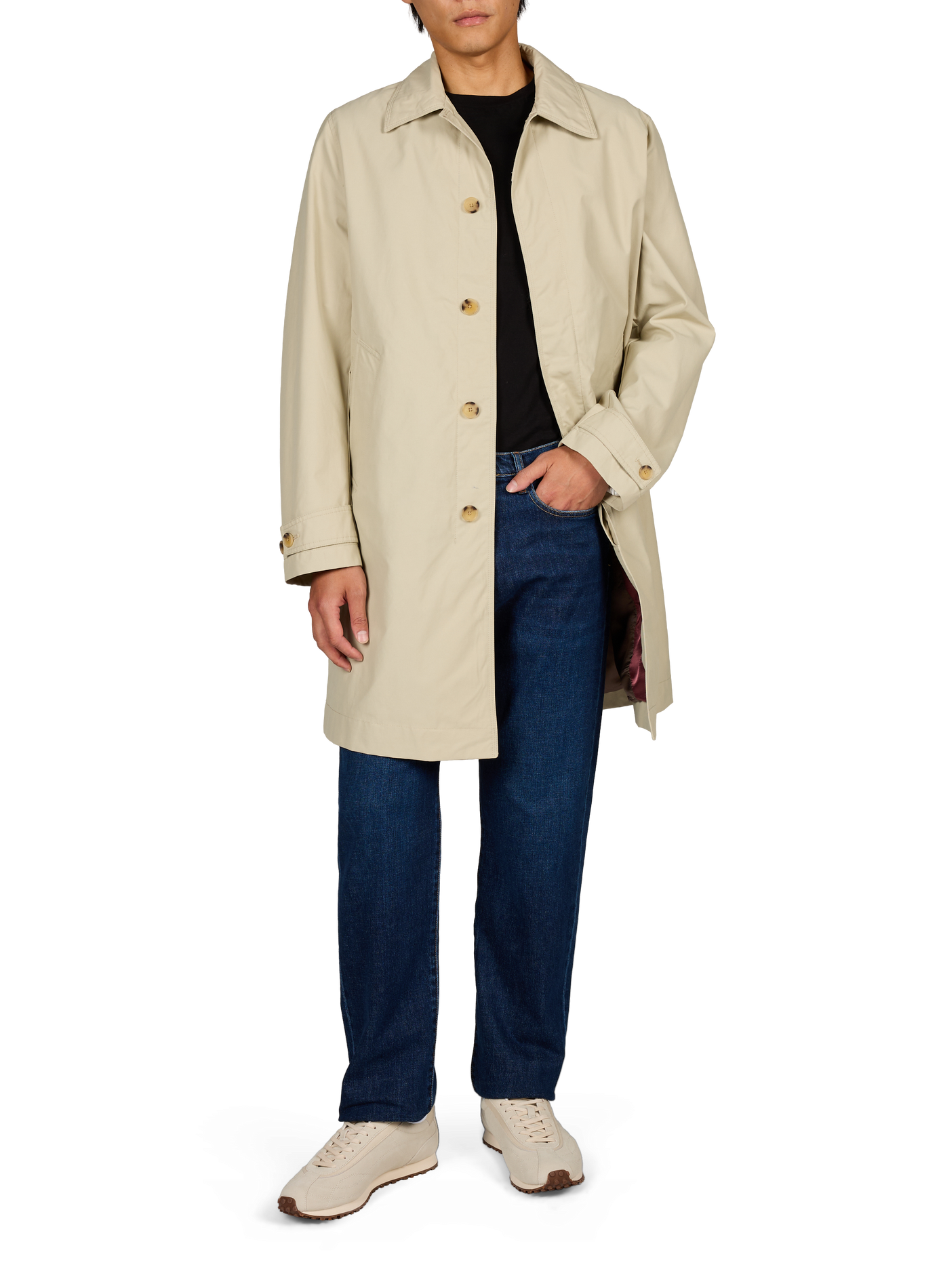 Classic cotton coat PAUL SMITH Brown