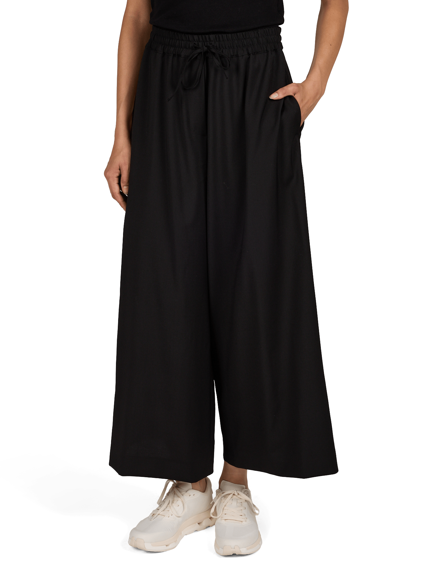 Pantalon large en laine MAX MARA WEEK END Noir
