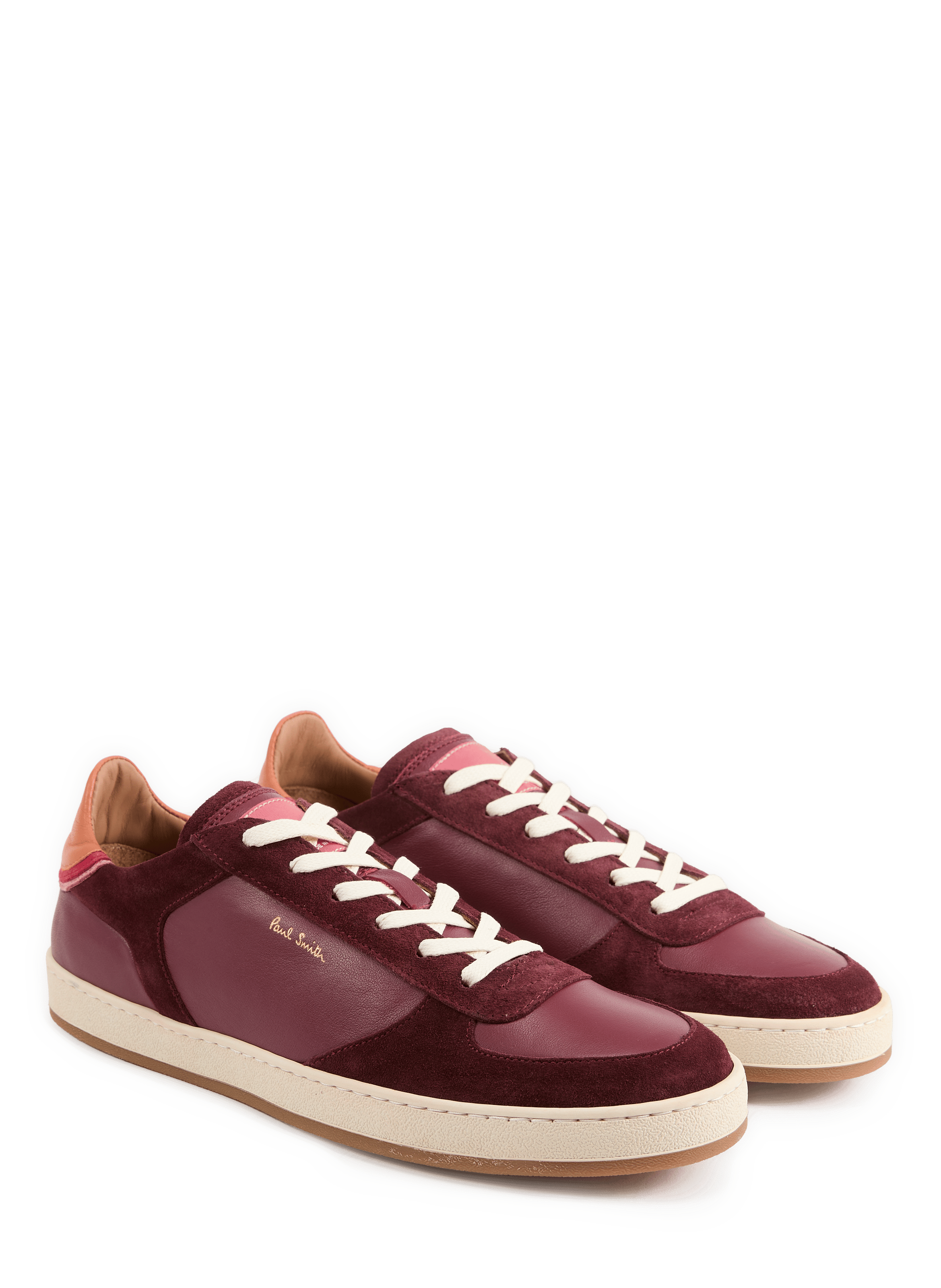 Lage leren sneakers PAUL SMITH Rood