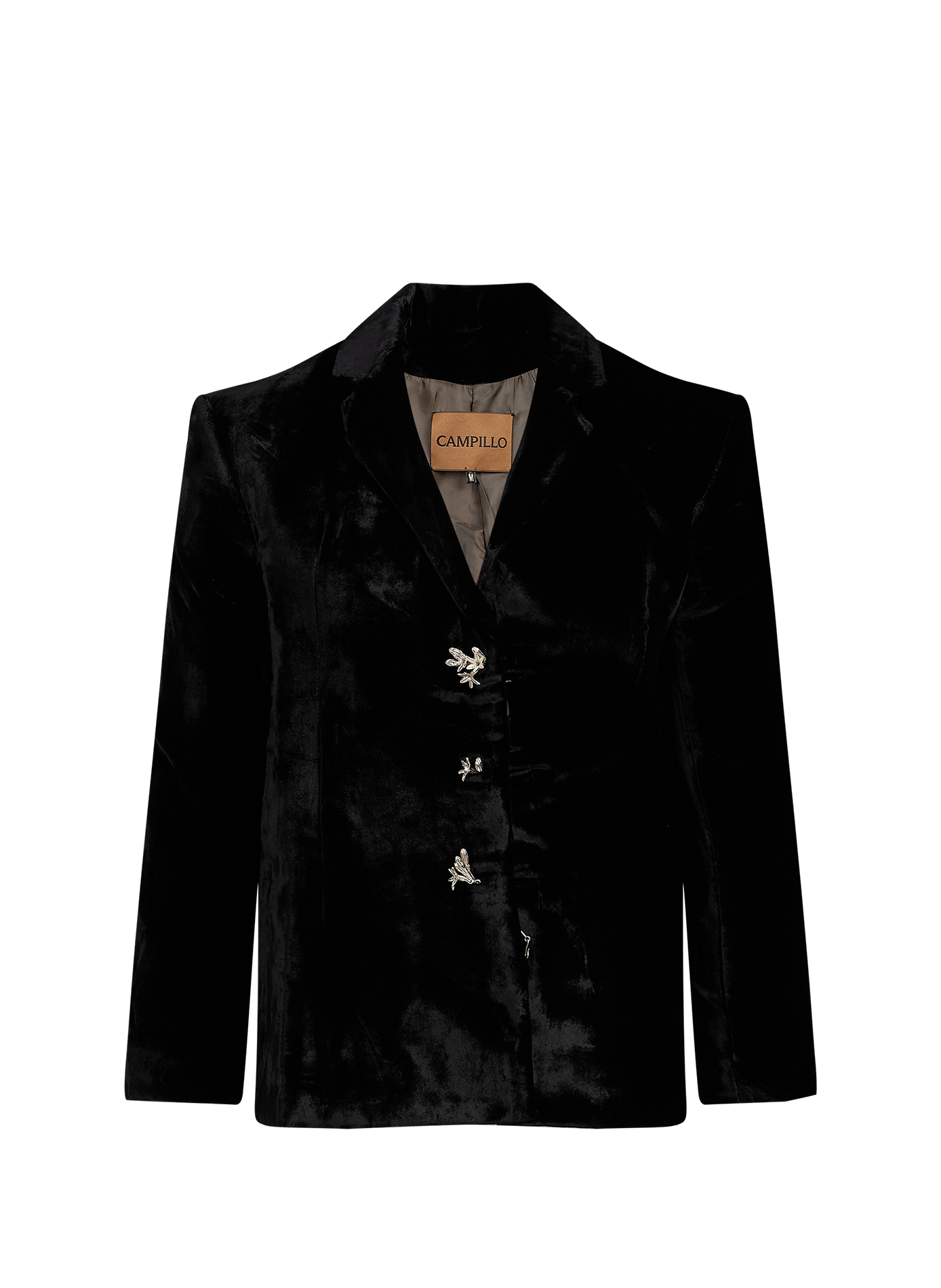 Tailored silk Nardo blazer CAMPILLO Black