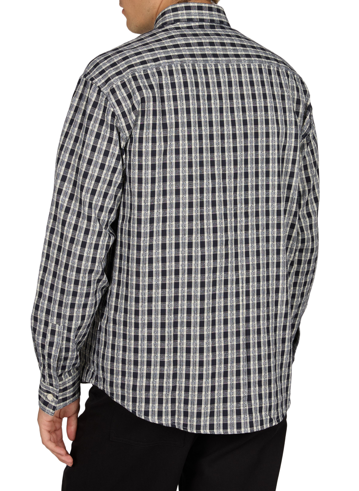 Straight checkered button-up shirt NN.07 Blue