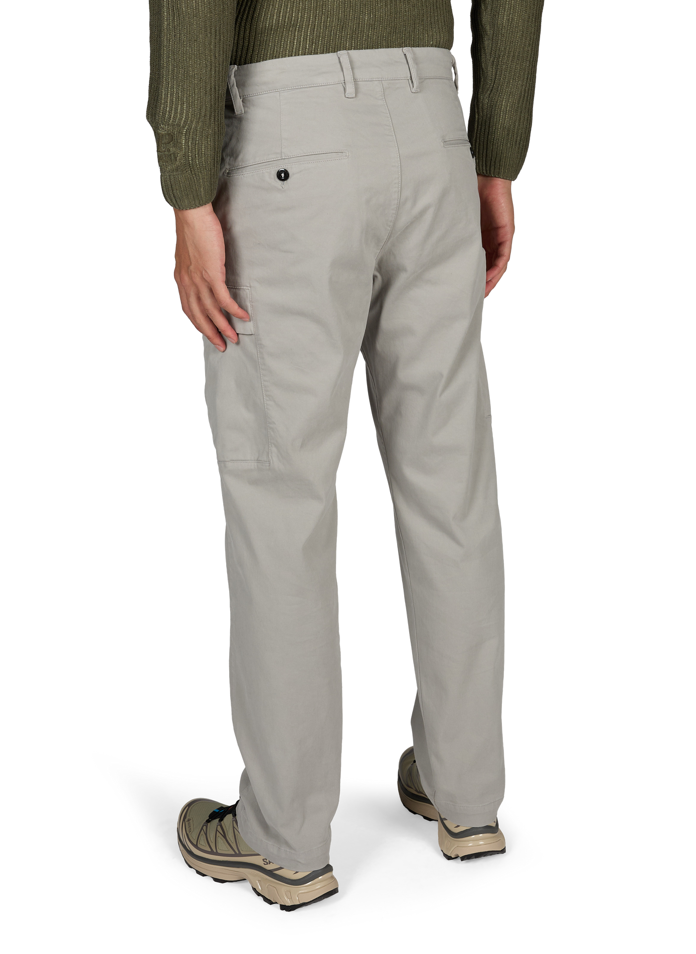 Cargo broek van katoenmix met zakken CP COMPANY Grijs