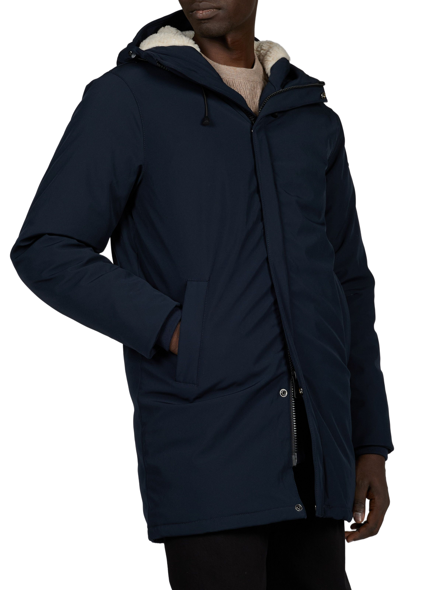 Parka met opstaande kraag SCHOTT Blauw