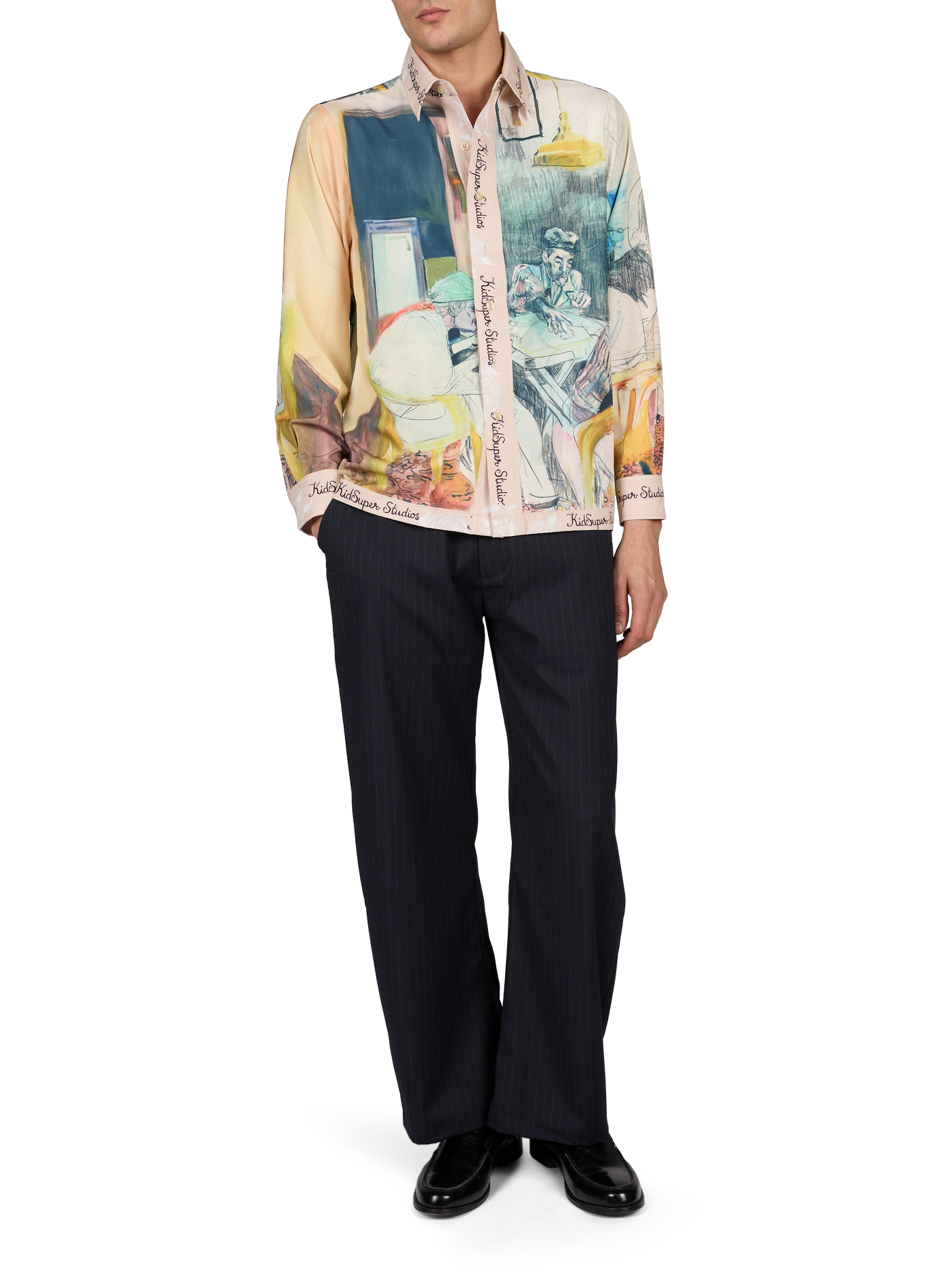 Straight fluid printed shirt KIDSUPER Multicolour