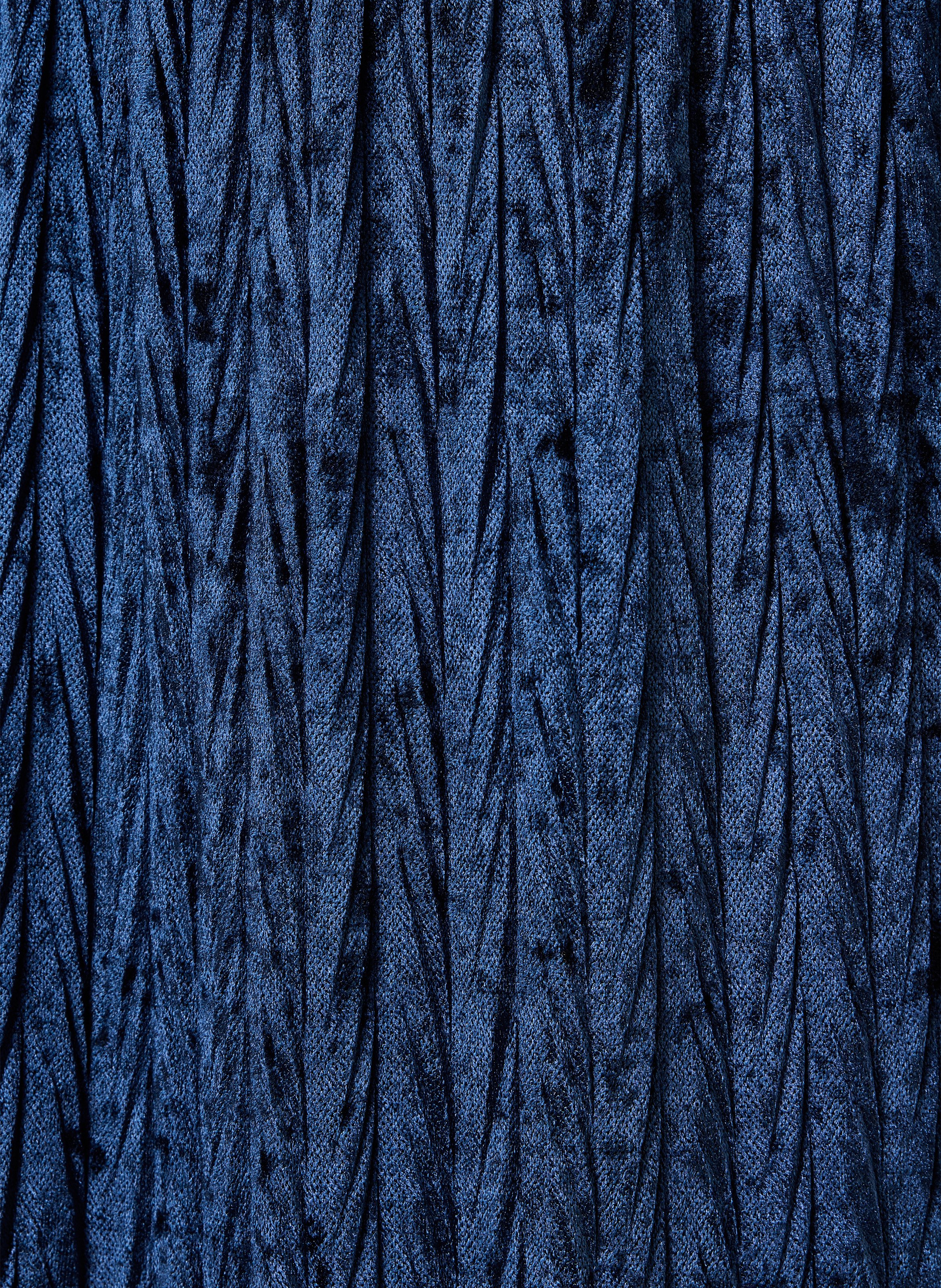 Uitlopende midi-rok van fluweel LA FEE MARABOUTEE Blauw