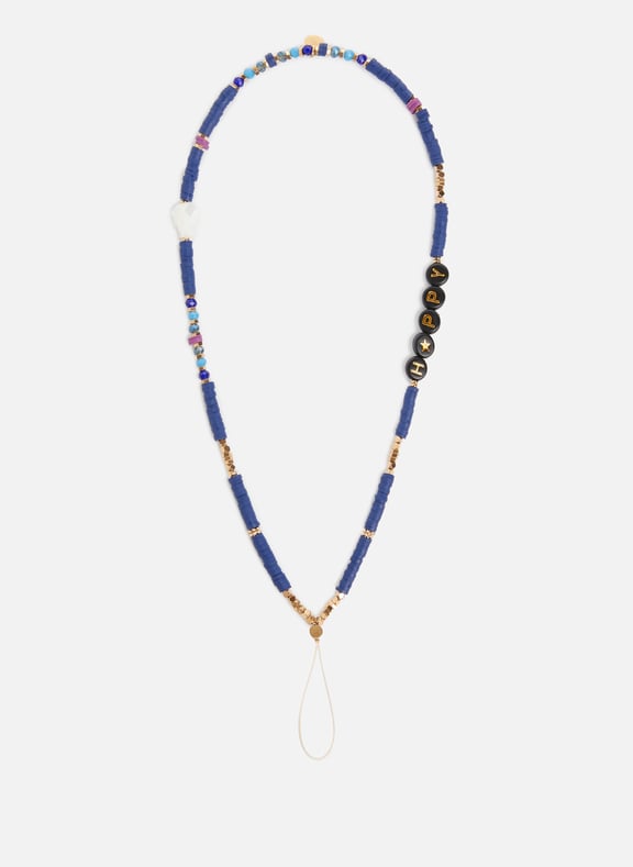 Decorative phone strap Blue by AU PRINTEMPS PARIS AU PRINTEMPS PARIS Decorative phone strap Blue