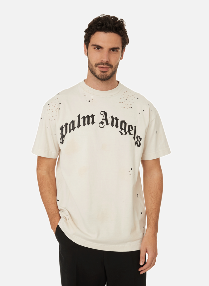 T-shirt effet destroy PALM ANGELS