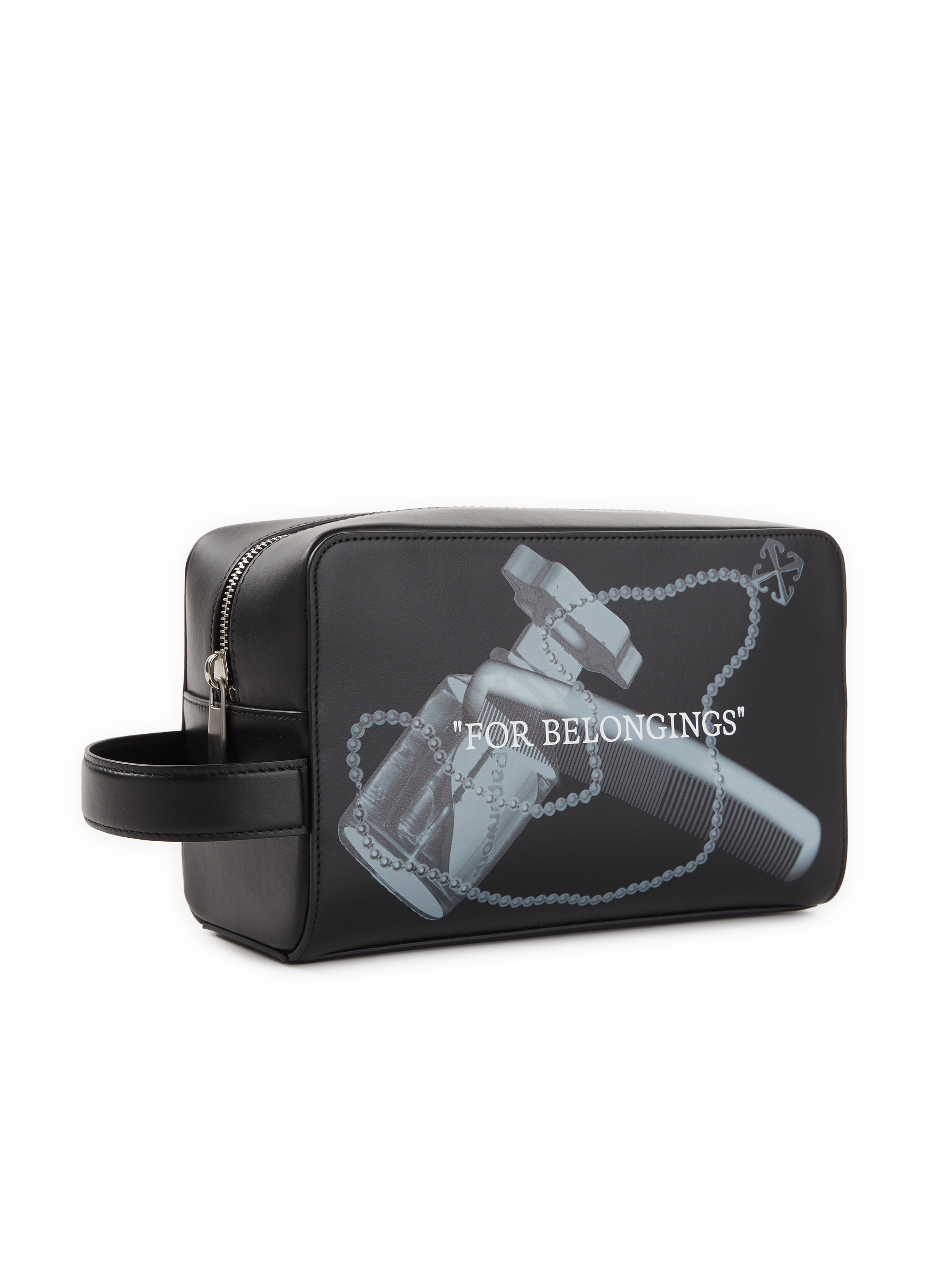 Printed clutch OFF-WHITE Black