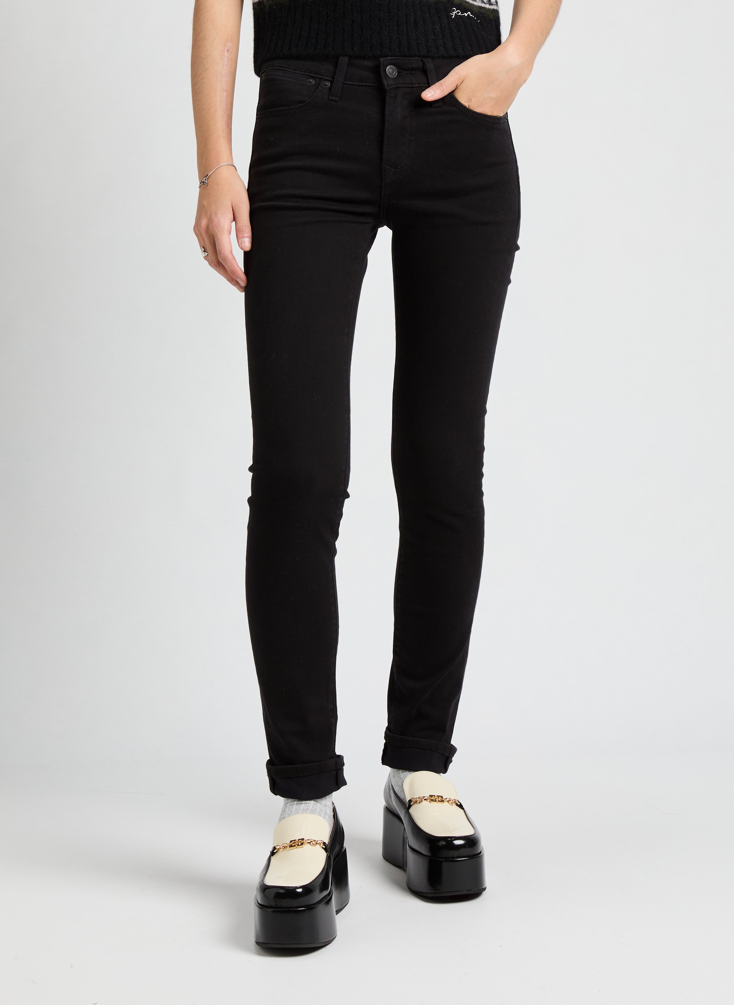 LEVI'S Jean slim en coton Noir