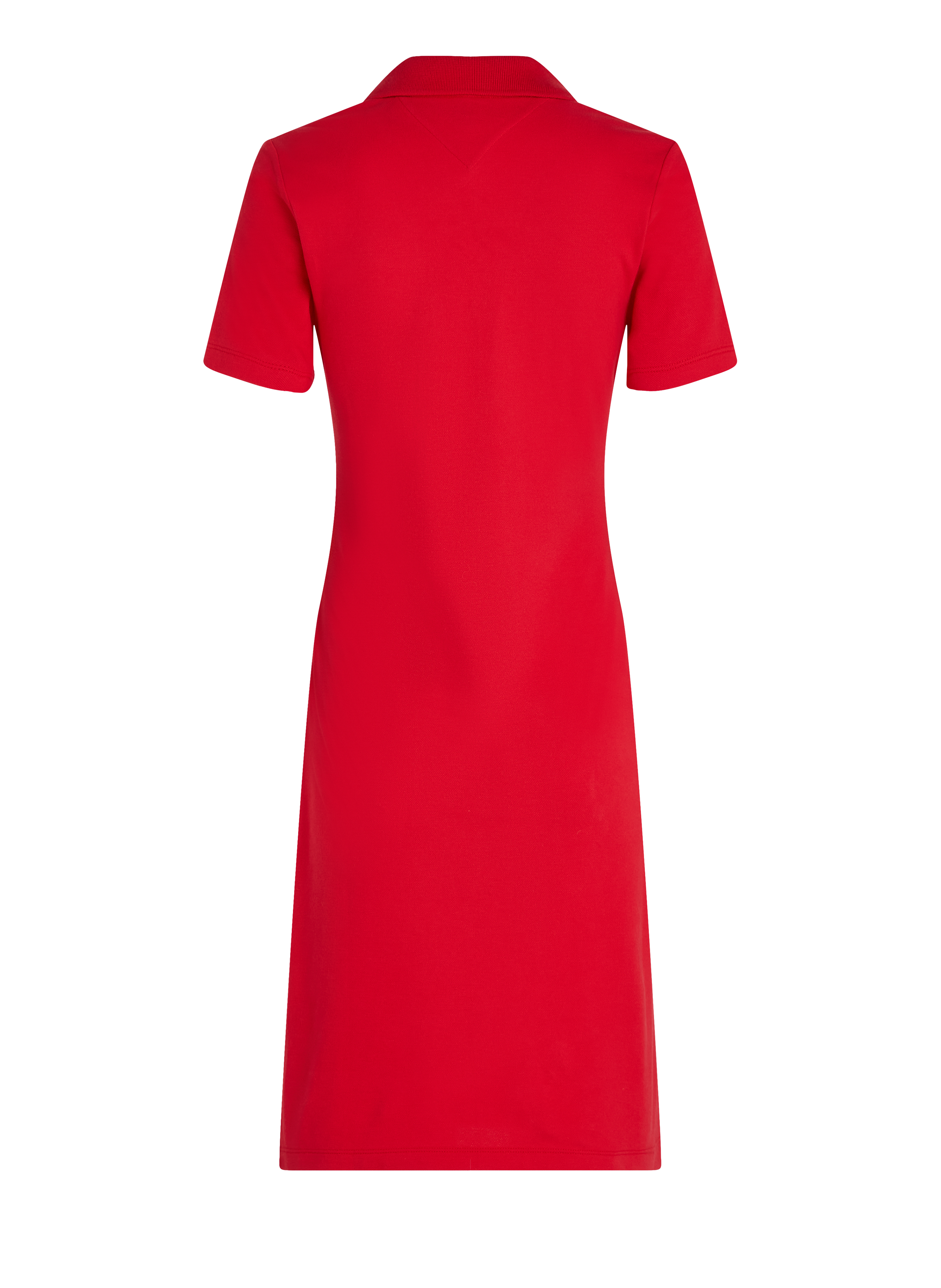 Robe polo courte en coton TOMMY HILFIGER Rouge