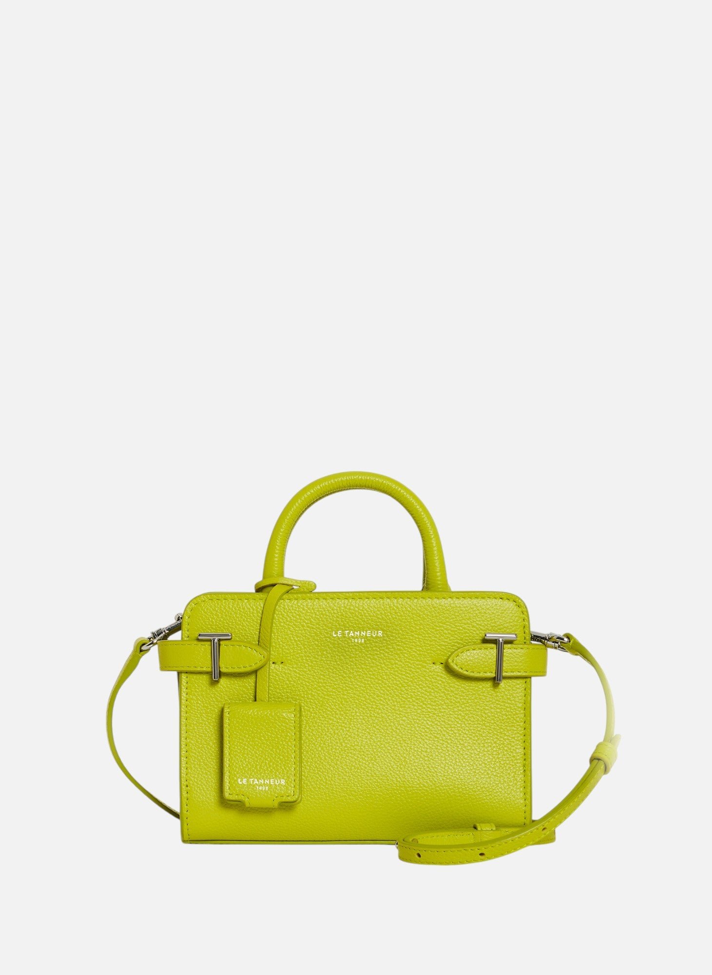 Mini sac à main emilie en cuir grainé LE TANNEUR Vert