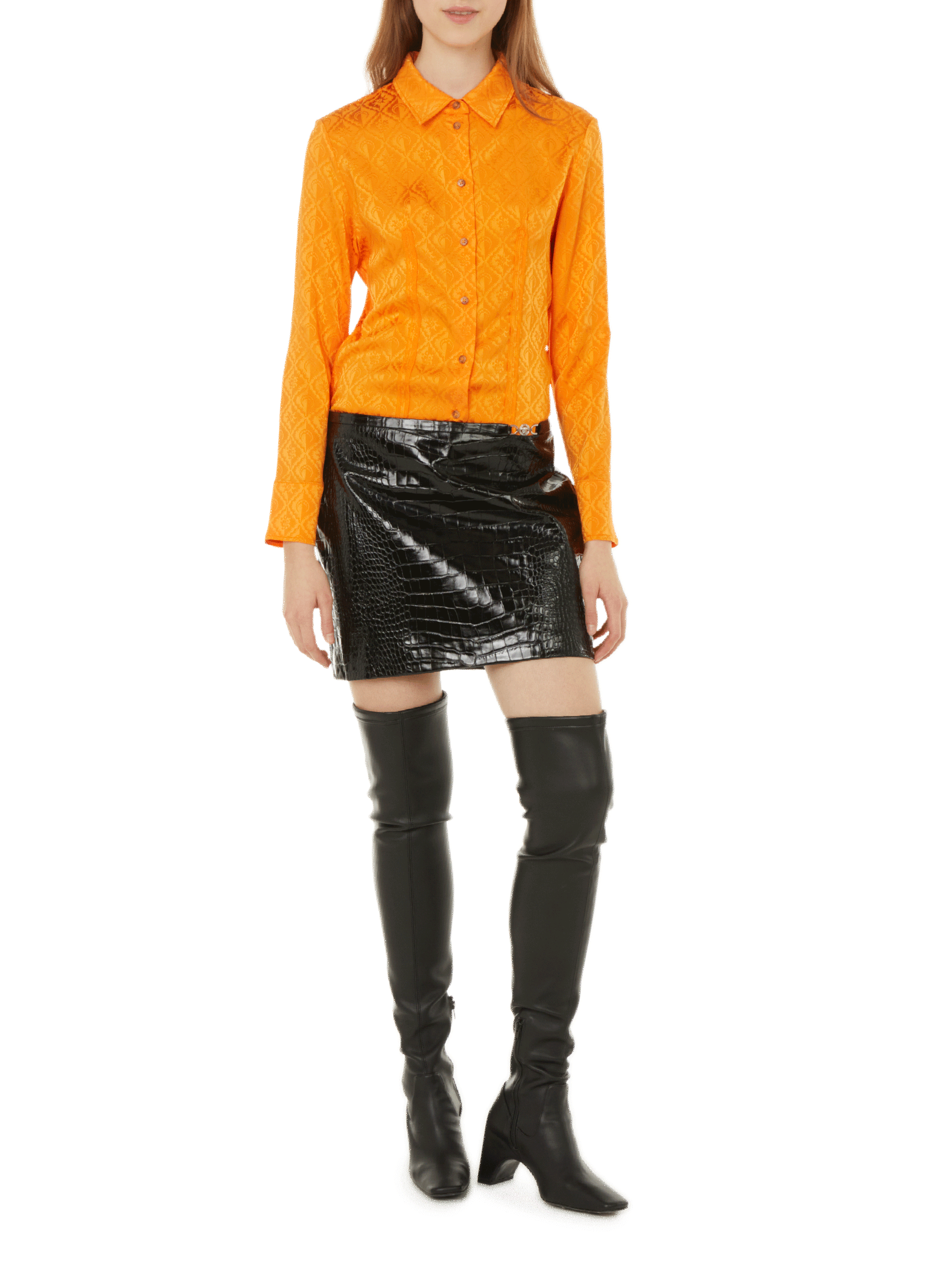 Chemise à motif  MARINE SERRE Orange