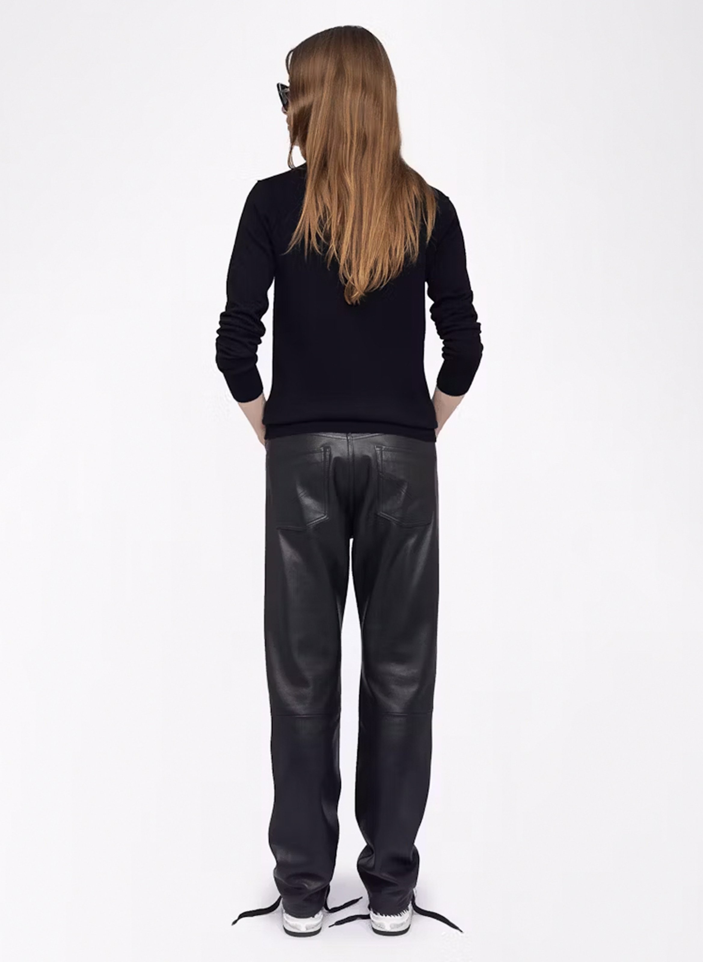 Pull droit en laine mélangée kendy ZADIG&VOLTAIRE Noir