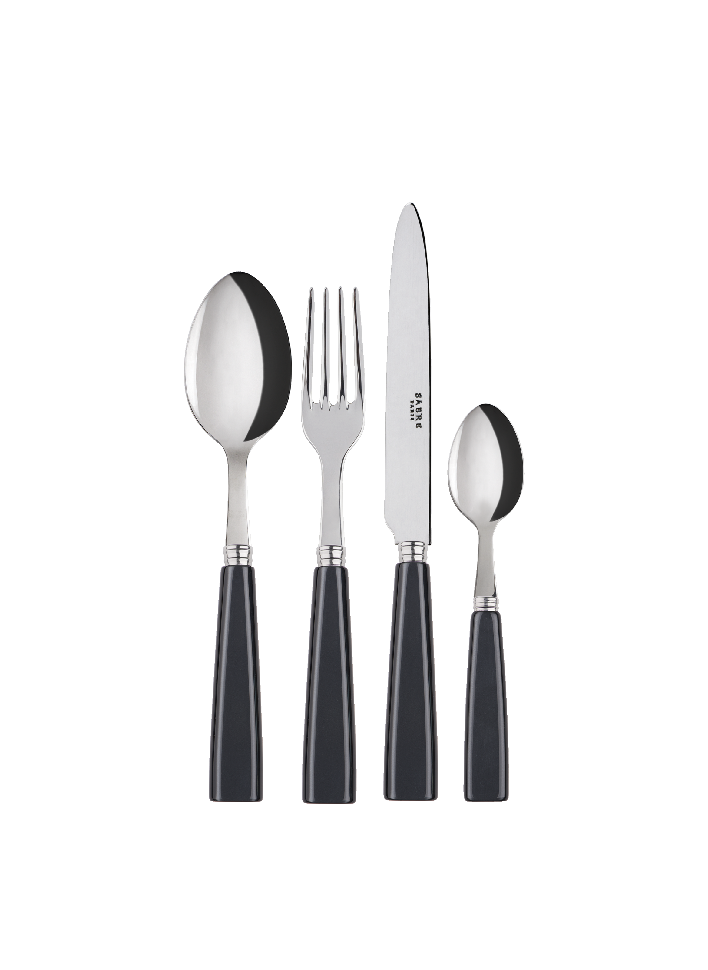 Set de 4 couverts de table, icône  Anthracite