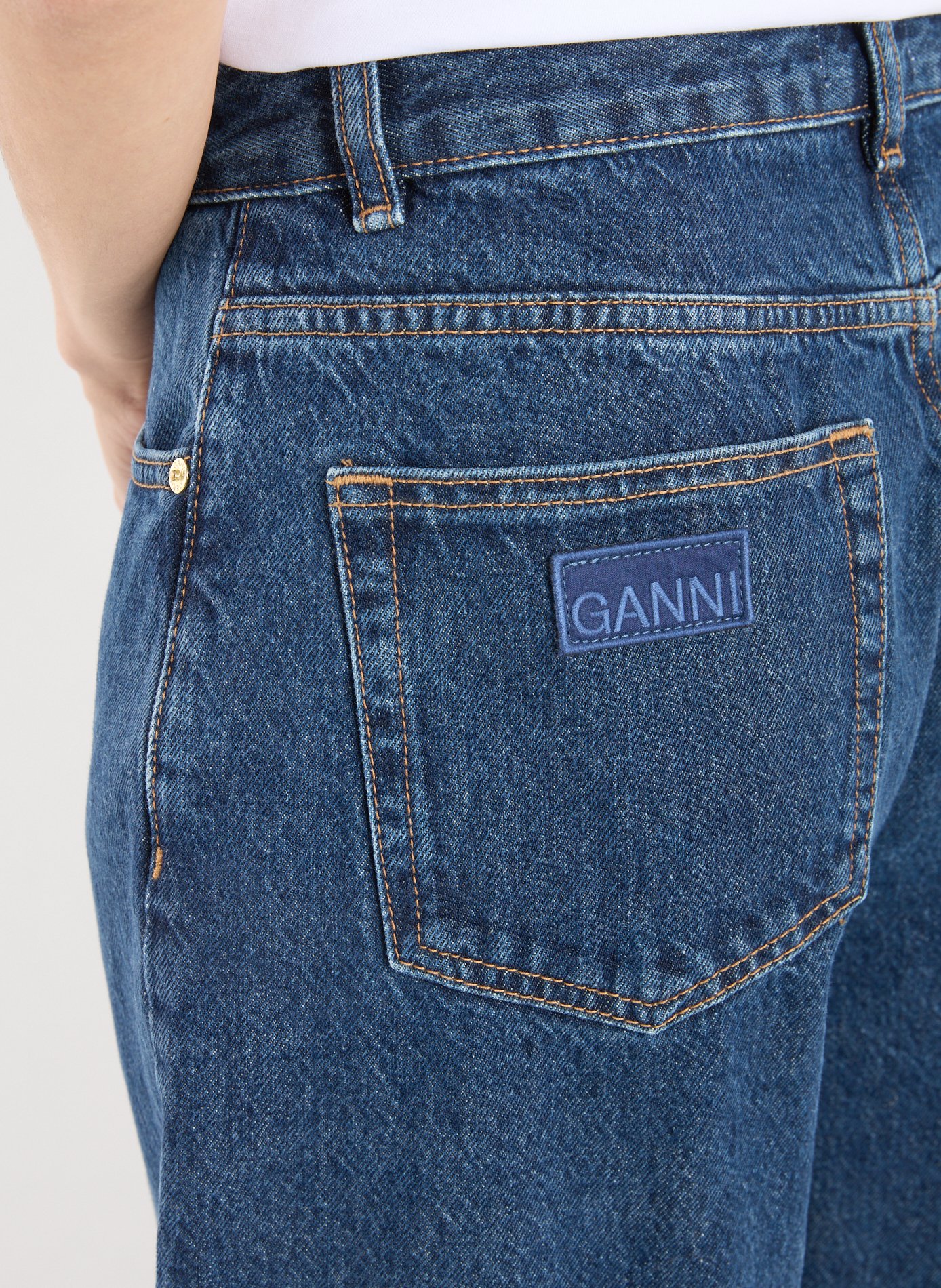 Oversized mom jeans GANNI Blue