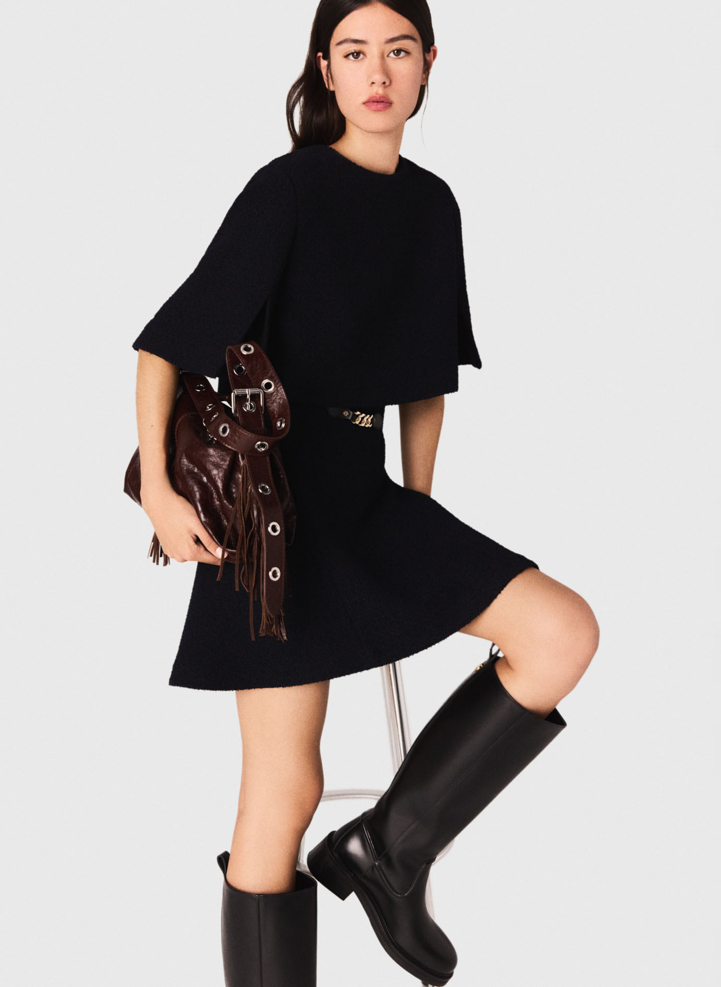 Robe courte 2 en 1 MAJE