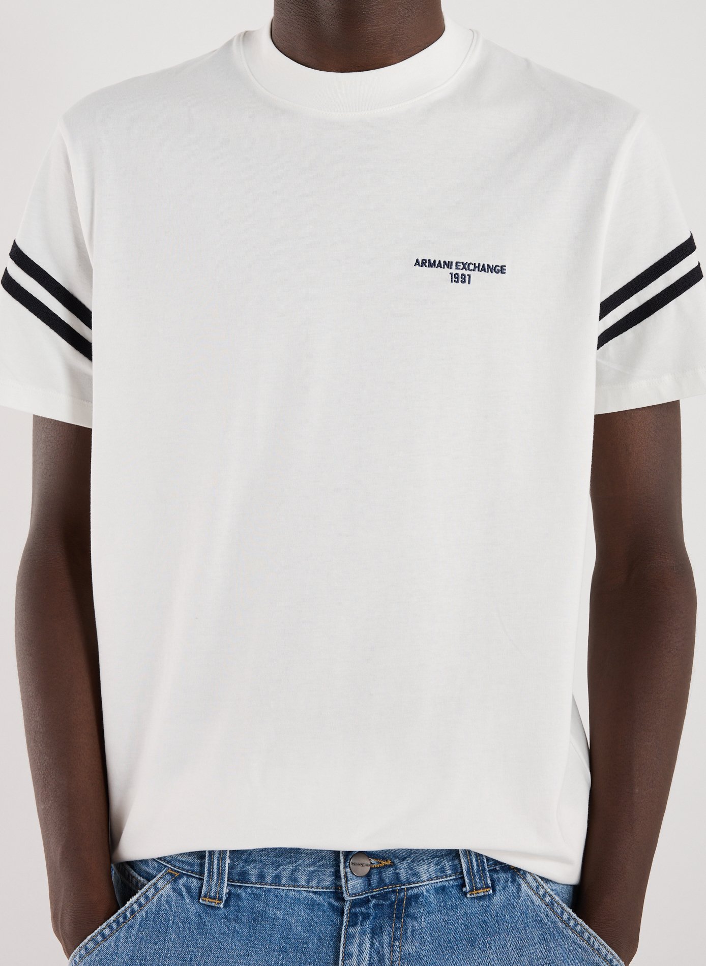 T-shirt en coton ARMANI EXCHANGE Blanc
